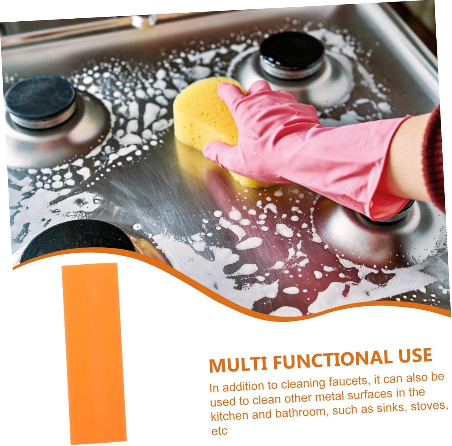 PRETYZOOM Rust Lime Remover Brush for Kitchen and Bathroom