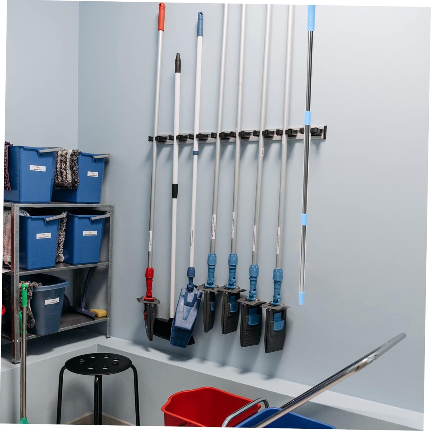 Ipetboom 1set Detachable Stainless Steel Mop Rod Replacement