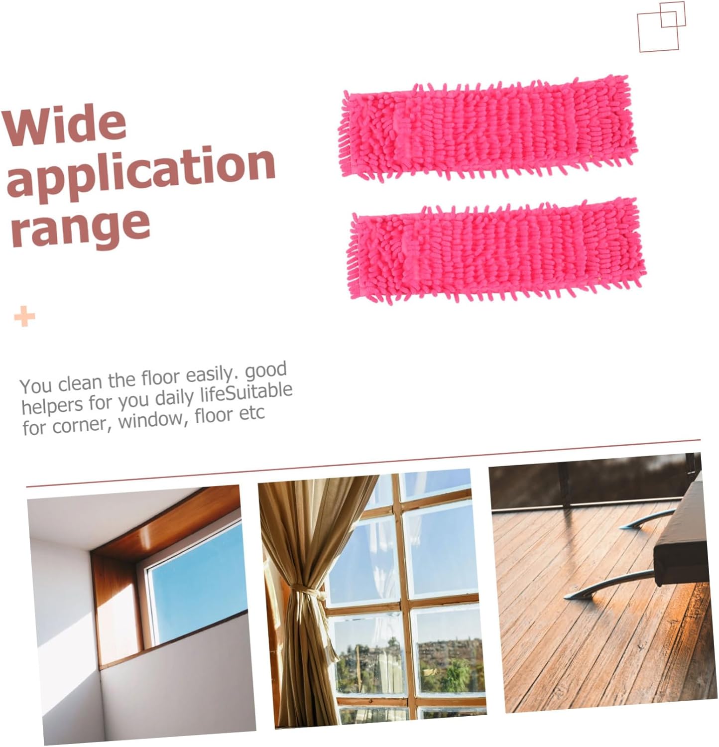 4pcs Minkissy Mop Cloth Replacement for Home Use
