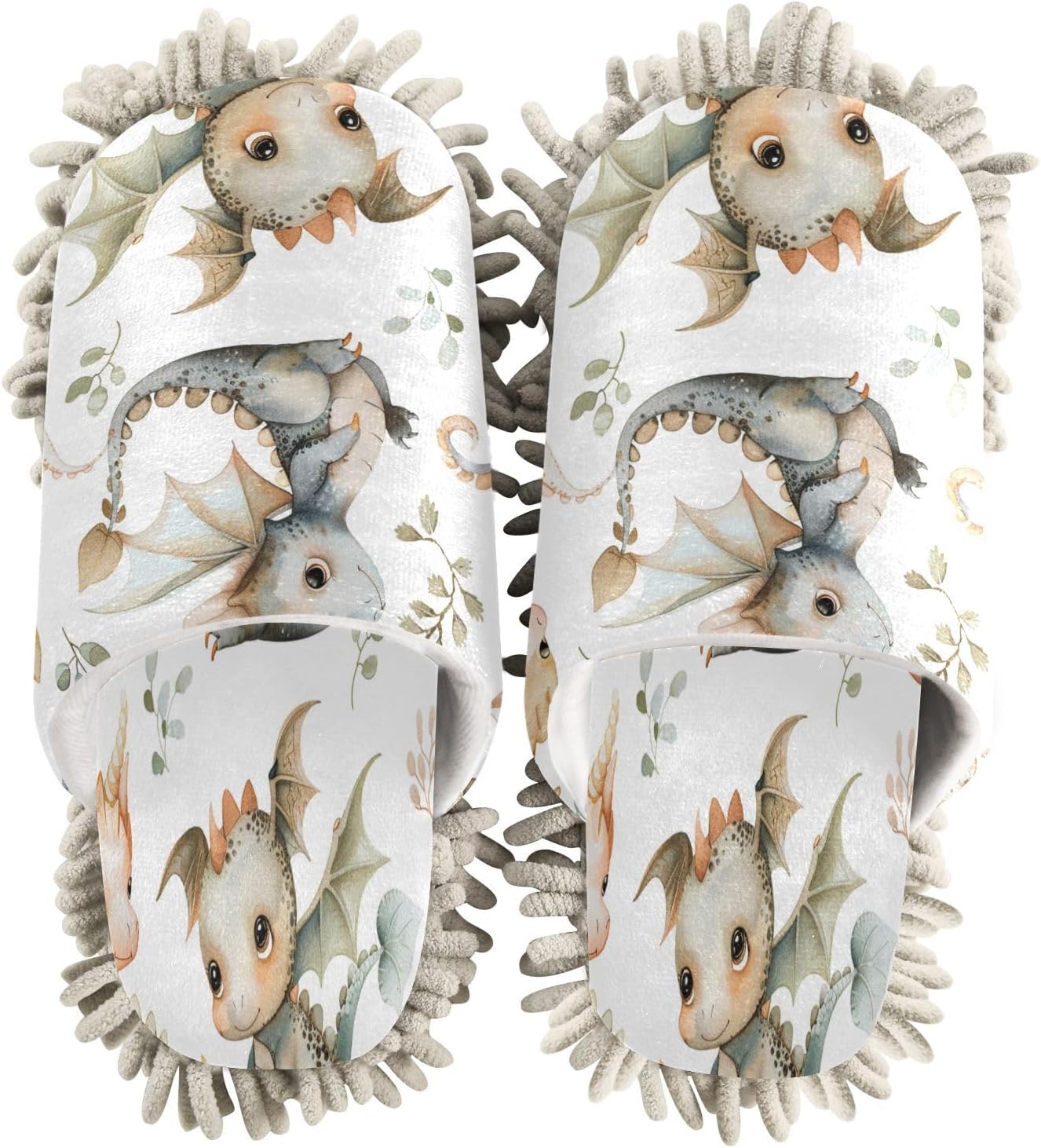 Zhirexin Cute Cartoon Water Dragon Cleaning Slippers 1
