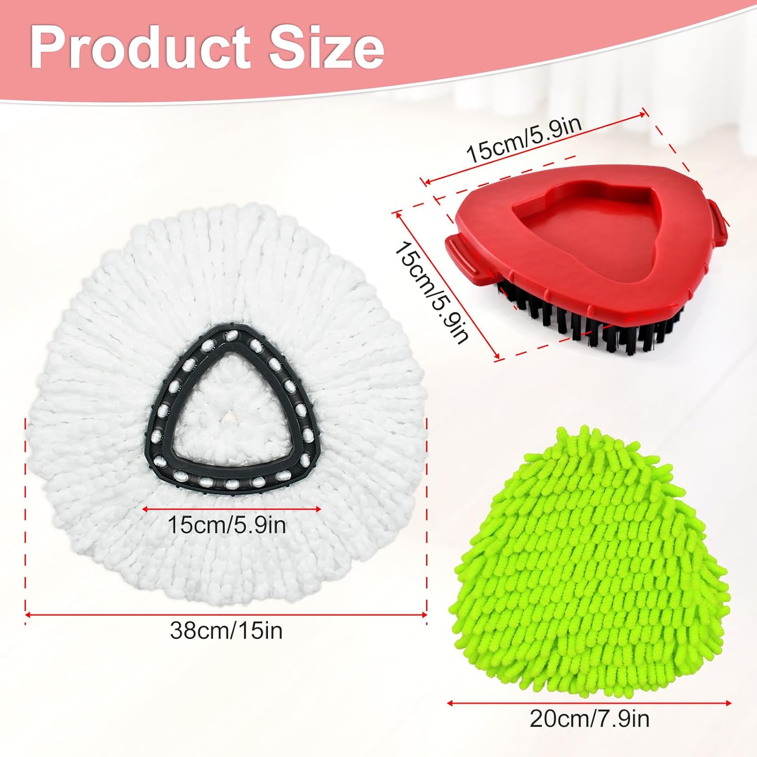 DLAIMI Spin Mop Replacement Heads for O Cedar EasyWring 1