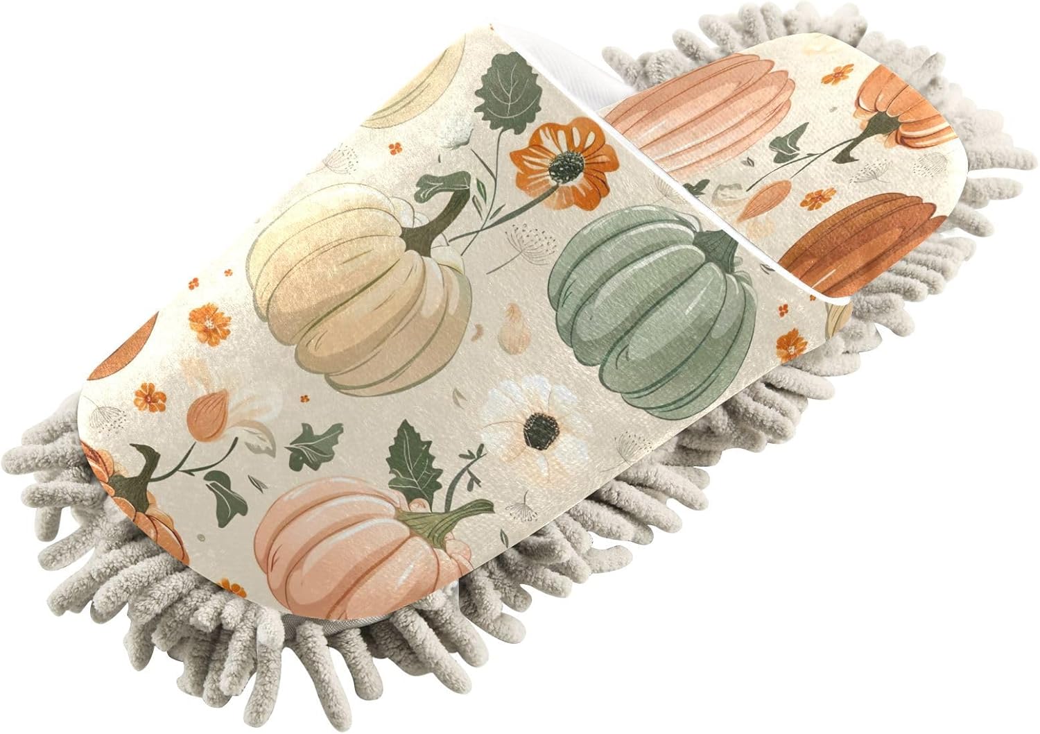 Zhirexin Thanksgiving Cleaning Slippers with Microfiber Mop Pads