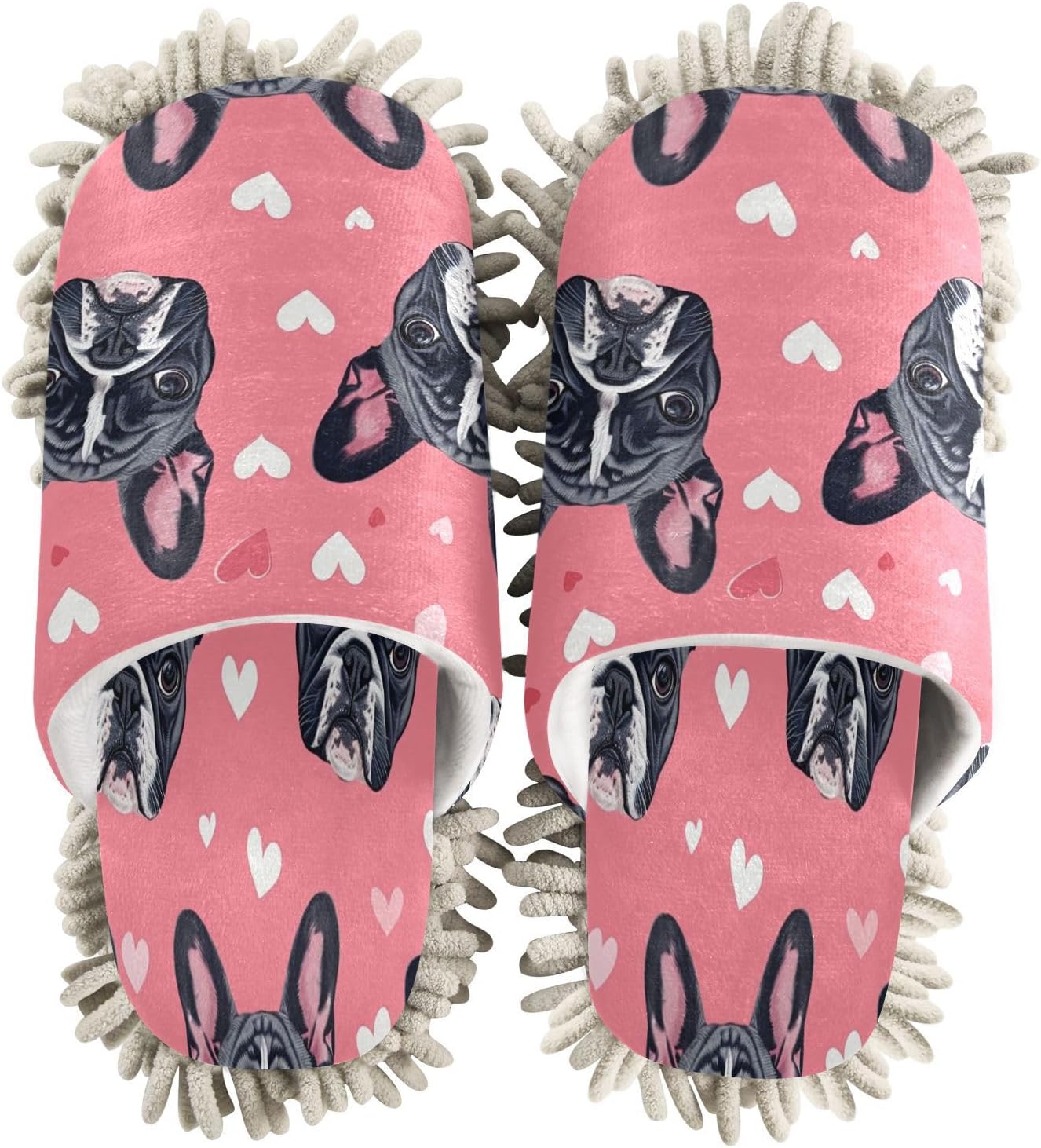 Zhirexin Mop Slippers with Microfiber Padding for Home Cleaning