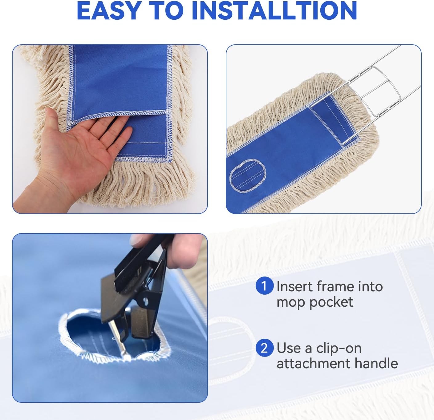 GreeSuit Commercial Microfiber Mop Pad Refill 24x5