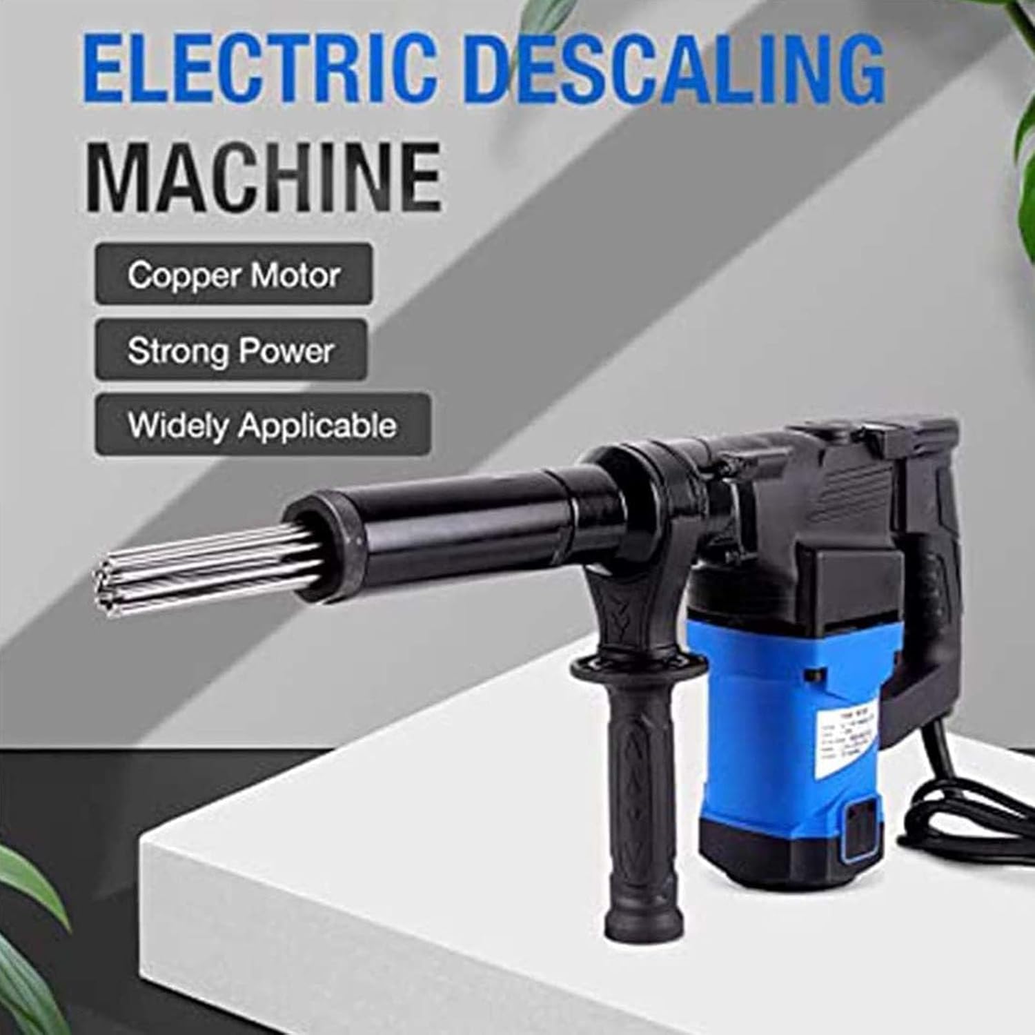 LSBHPPD 1400W Handheld Electric Rust Gun for Marine Ship and Industrial Use