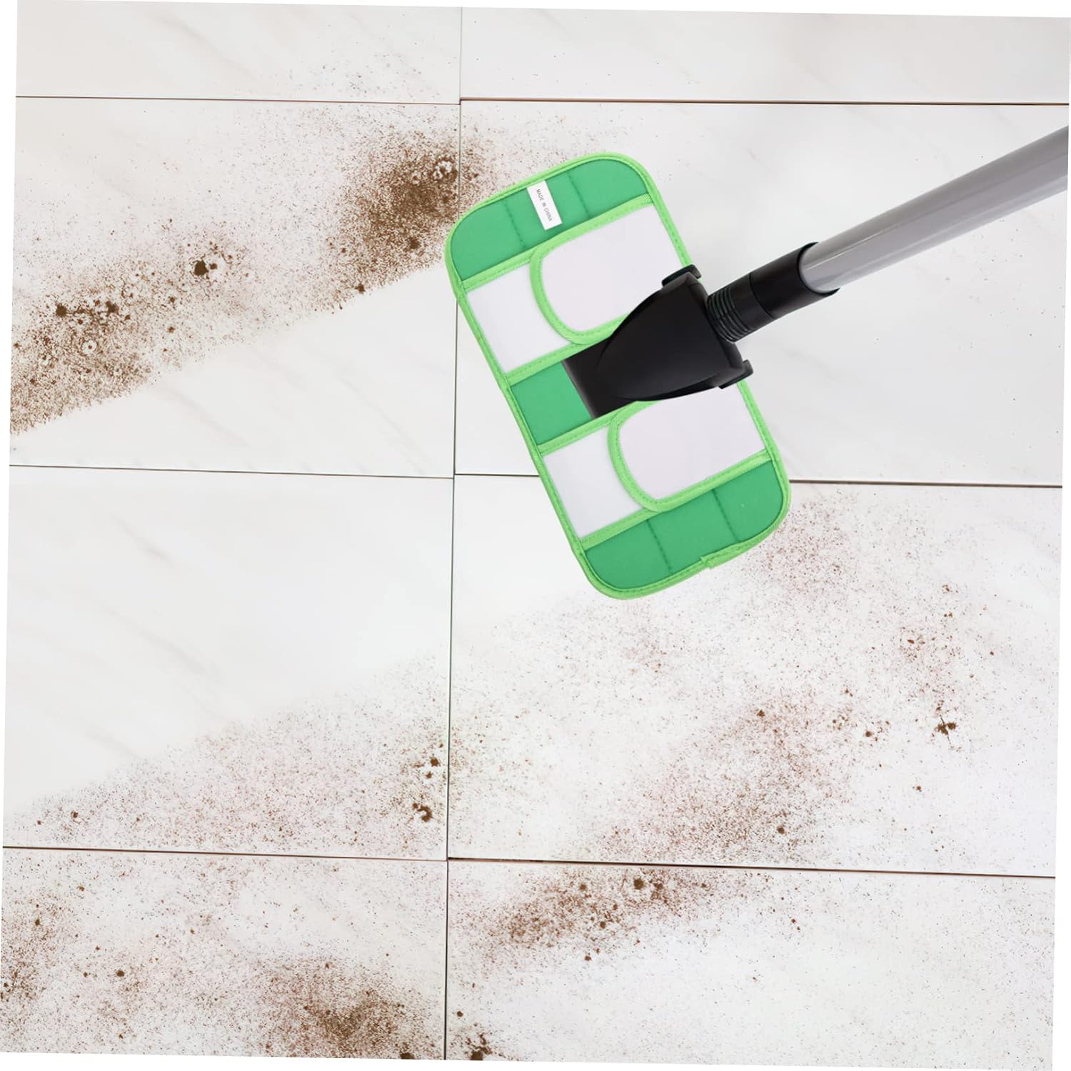 2pcs Reusable Fiber Mop Pads for Hardwood and Smooth Floors