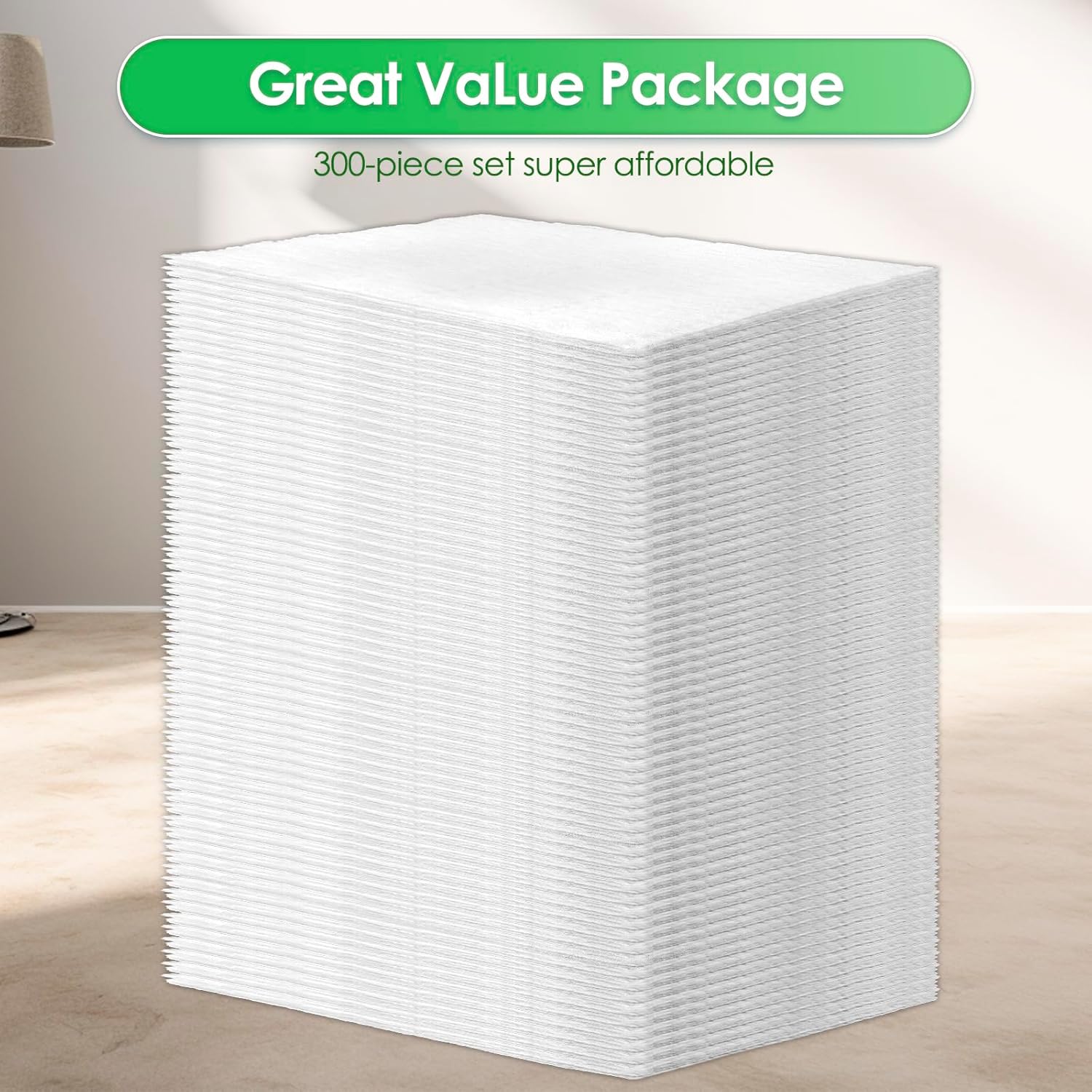 300 Count Chain Peak Dry Mop Refills for Swiffer