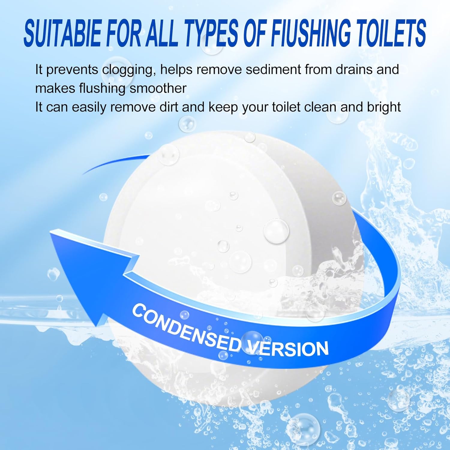 IFSRF Toilet Cleaner 50-Pack Fast Dissolving Deodorizing