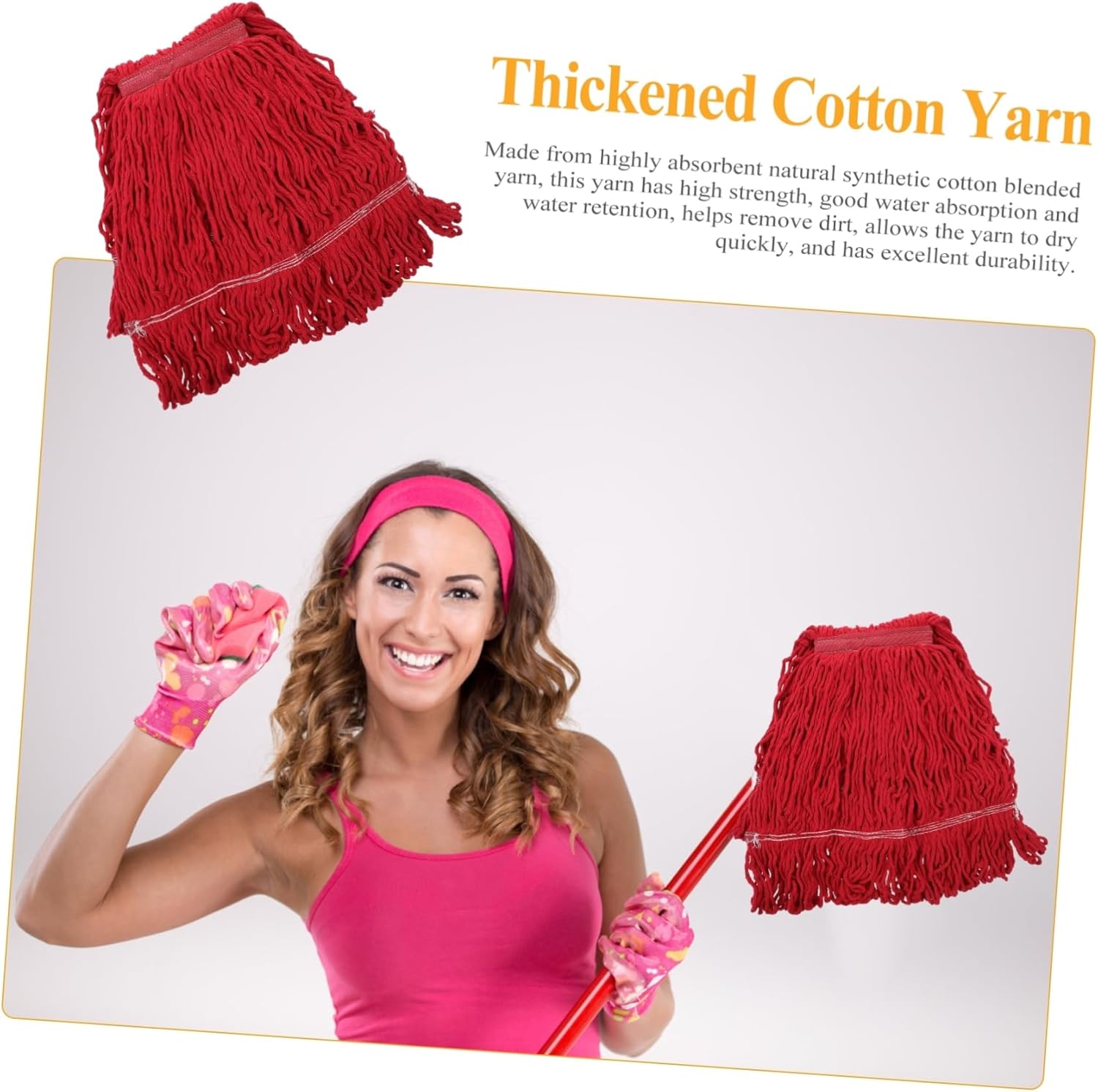 CALLARON Heavy Duty Cotton Yarn Mop Refill