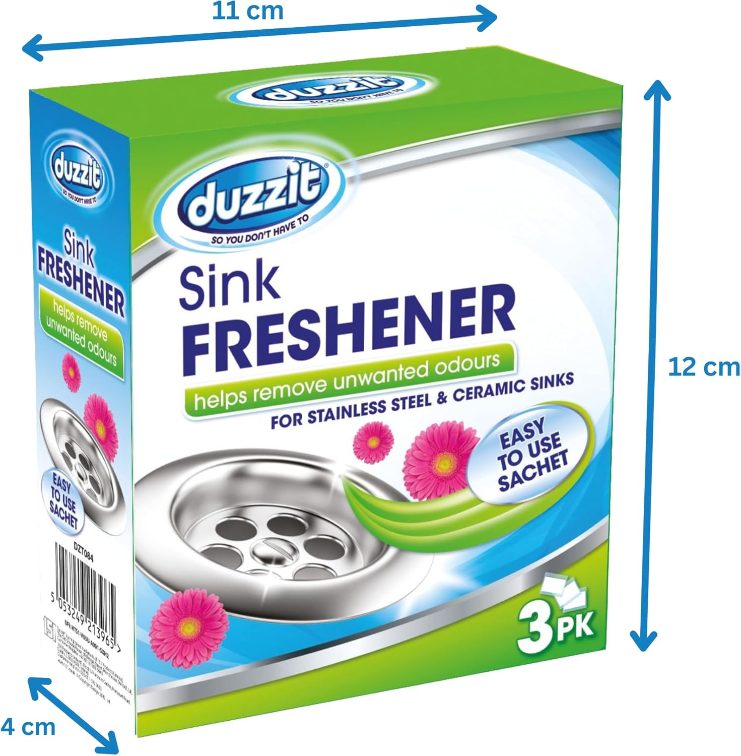 Duzzit Sink Freshener Green Pack Of 3