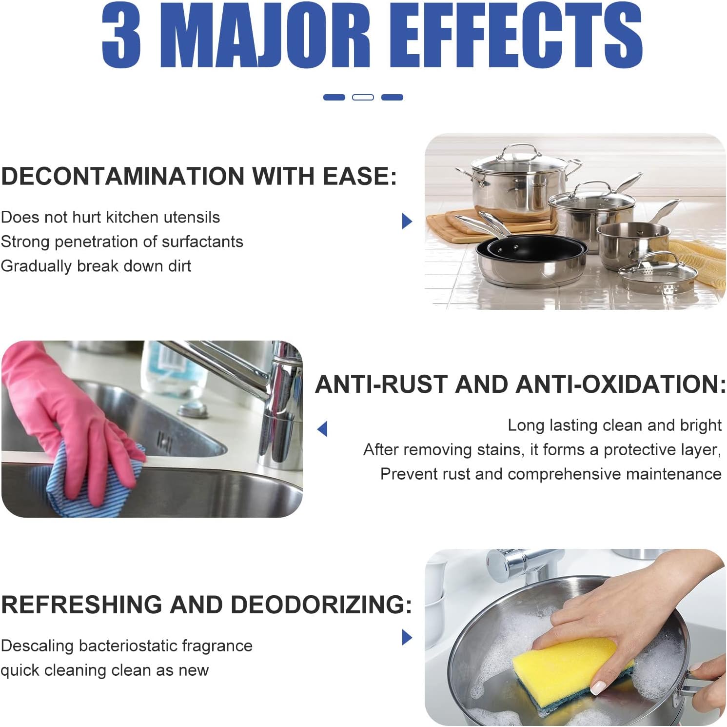 Aozonyoi High Oil Breakdown Foaming Spray Rinse-Free Kitchen Cleaner