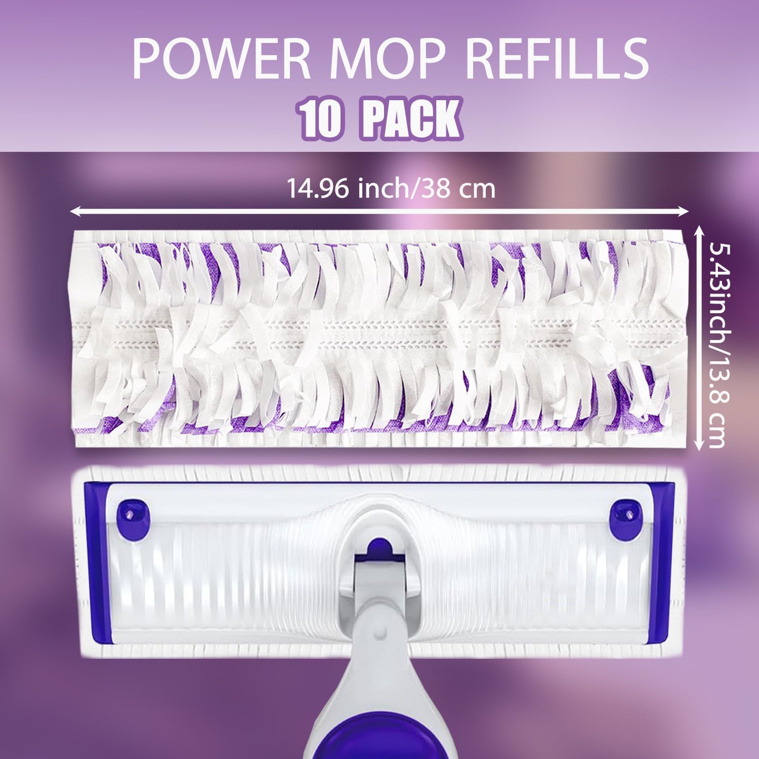 10PCS Swiffer Power Mop Refill Pads - Multi-Surface Cleaning