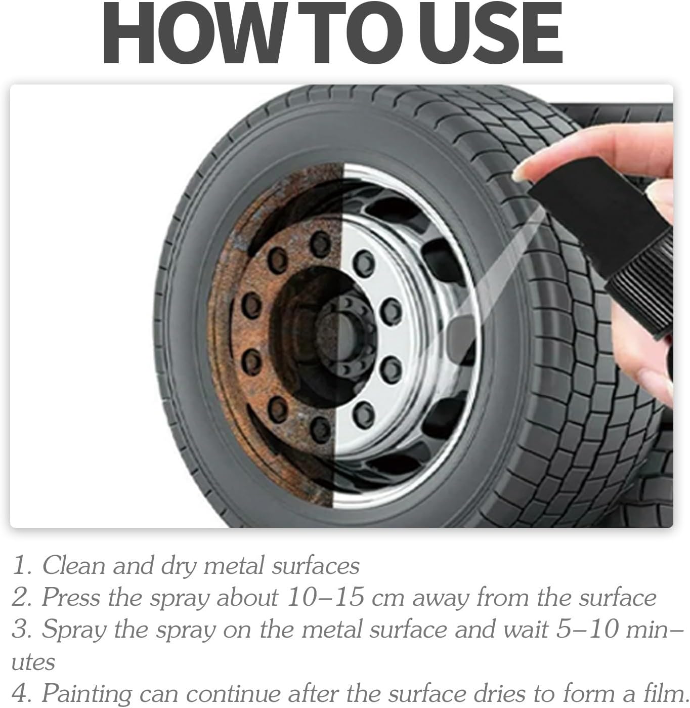 Rust Remover Spray 20 for Clean Metal Surfaces