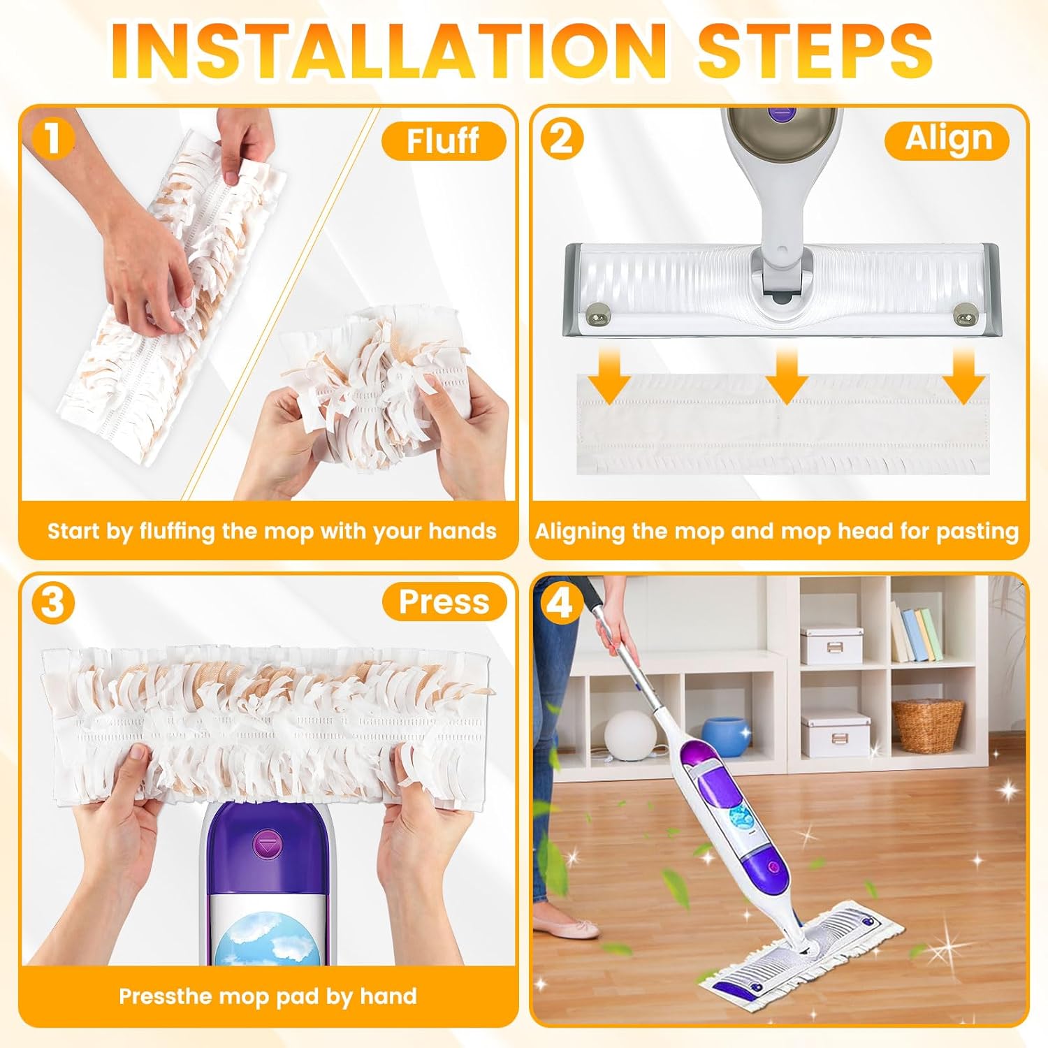 15 Count Swiffer PowerMop Refill Pads for Multi-Surface Cleaning