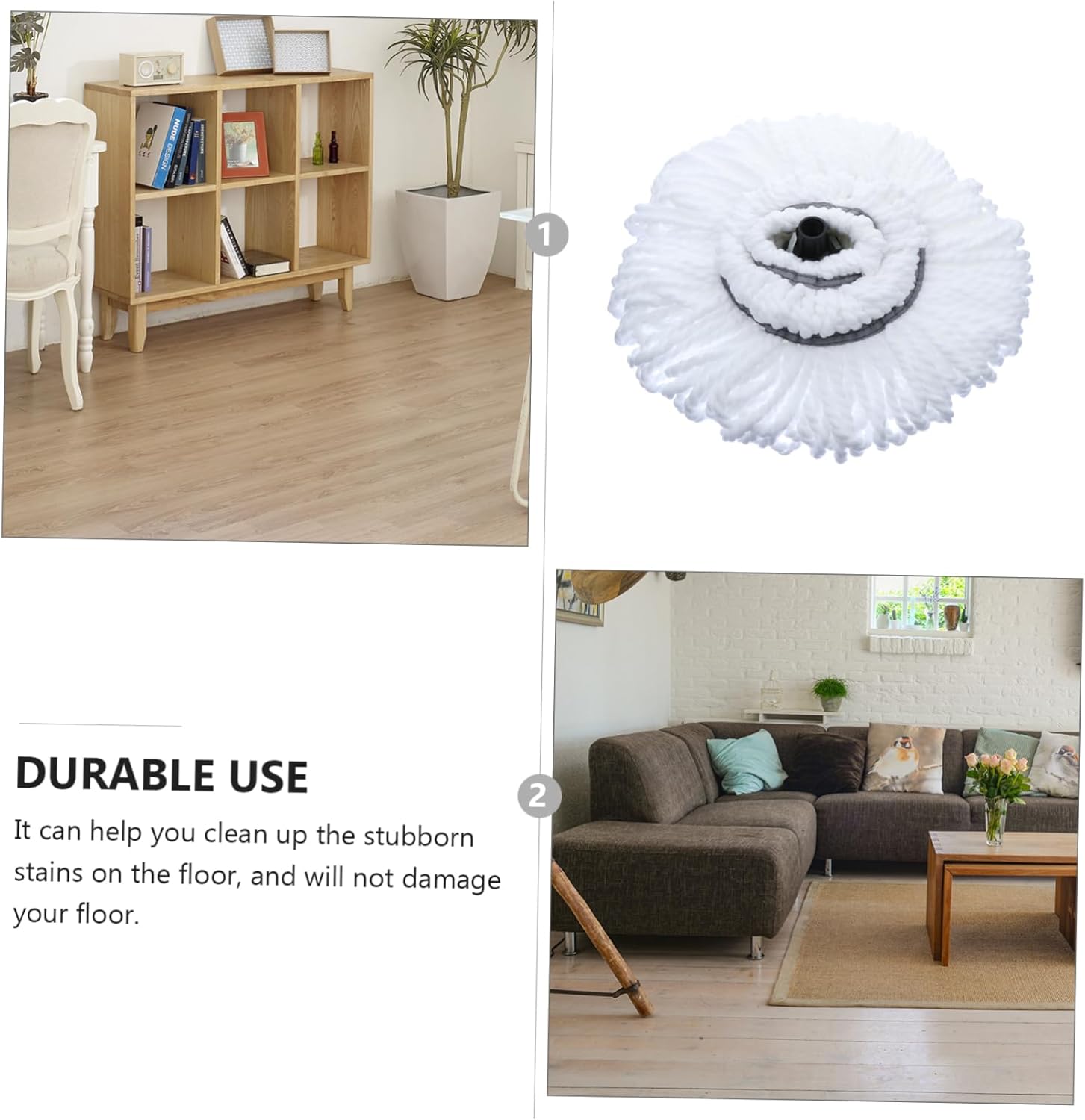 Water Absorption Mop Head Replacement for Home and Office Use