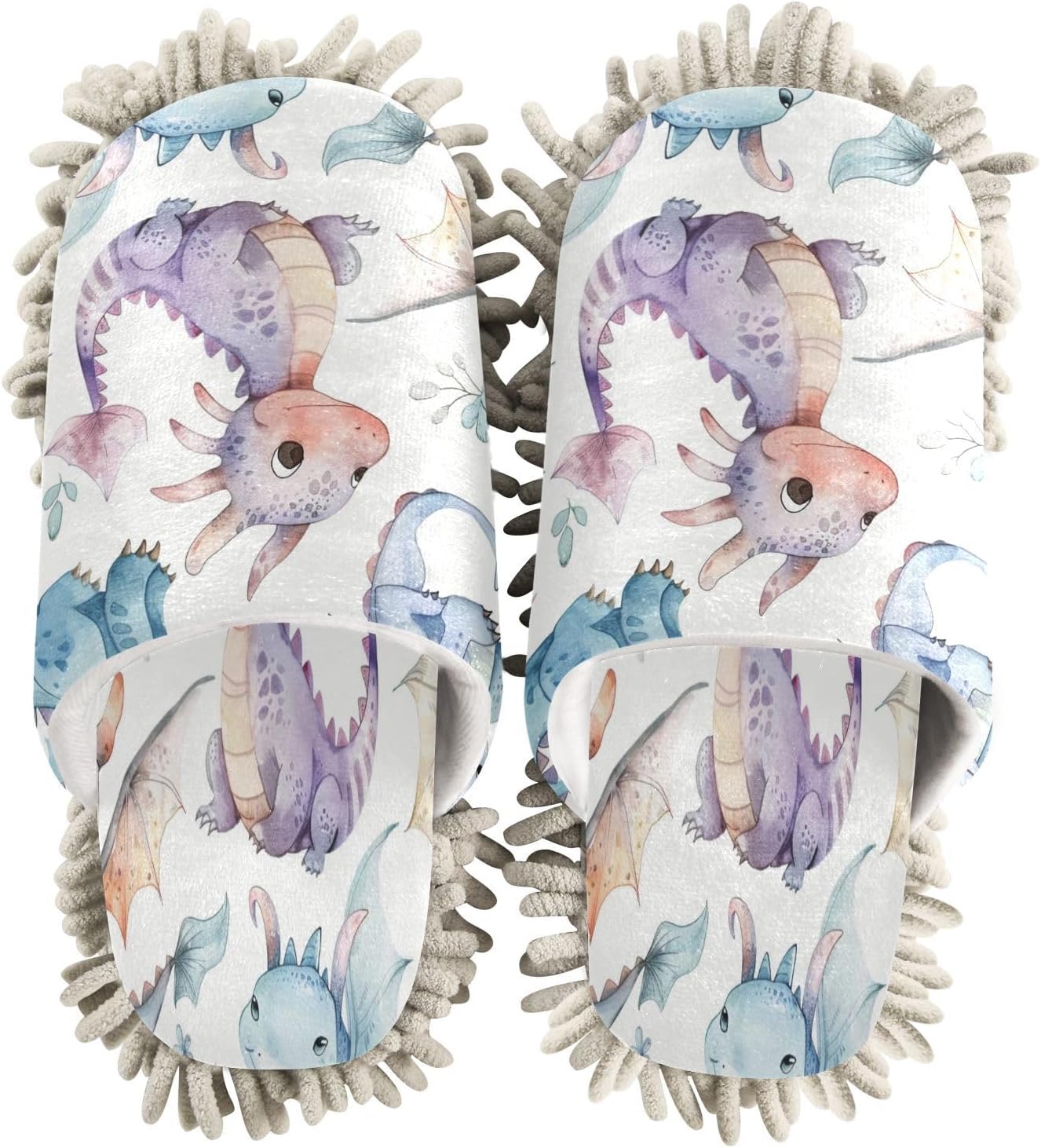 Zhirexin Cute Cartoon Water Dragon Cleaning Slippers