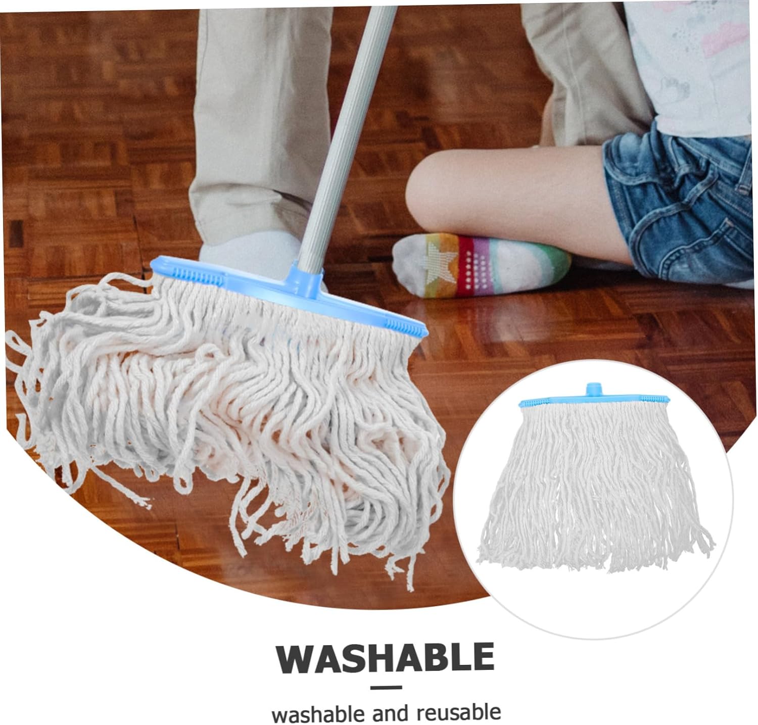 Reusable Mop Refill for Hardwood and Tile Floors
