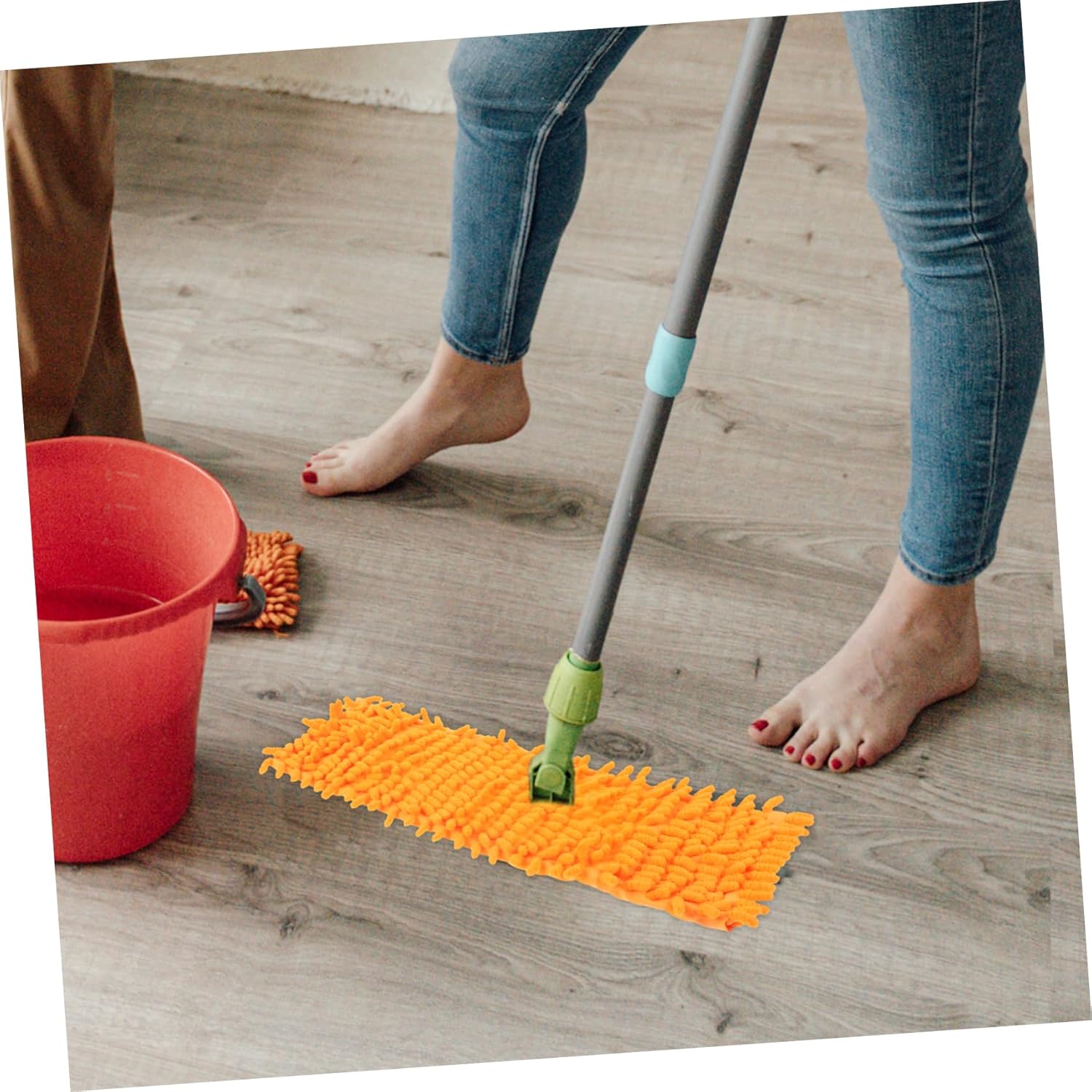 6pcs Water Absorption Mop Cloth Replacement for Home Use