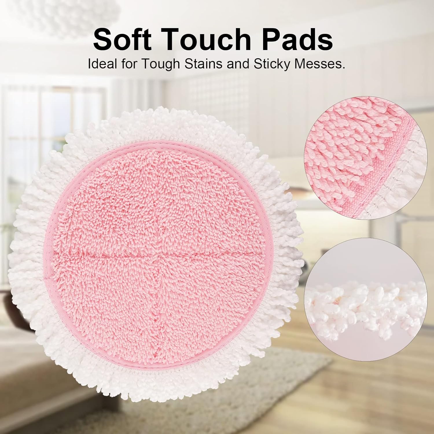 GreeSuit Electric Mop Pads 8 Pack 728in Round Replacement