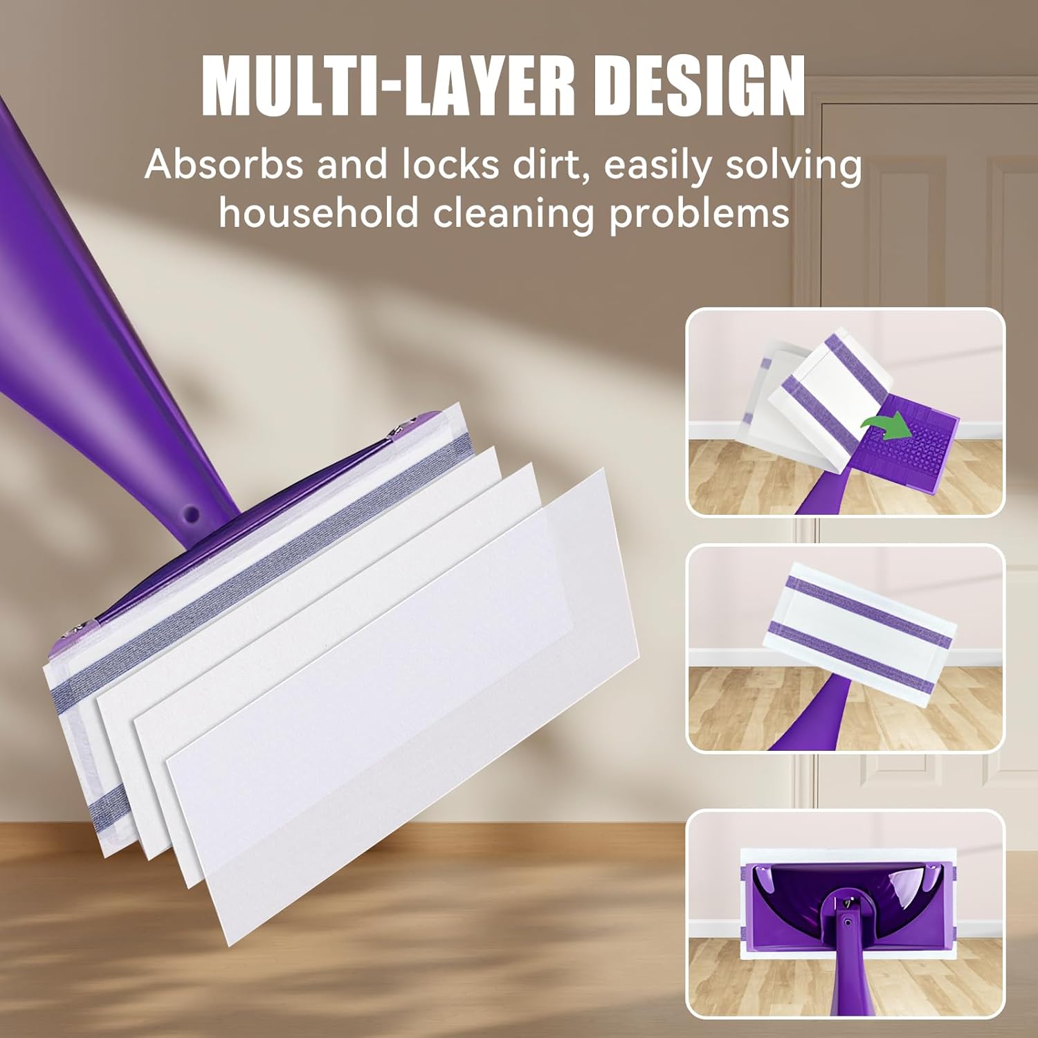 DOCXCDO 16 Pack Swiffer Wet Jet Mop Pad Refills