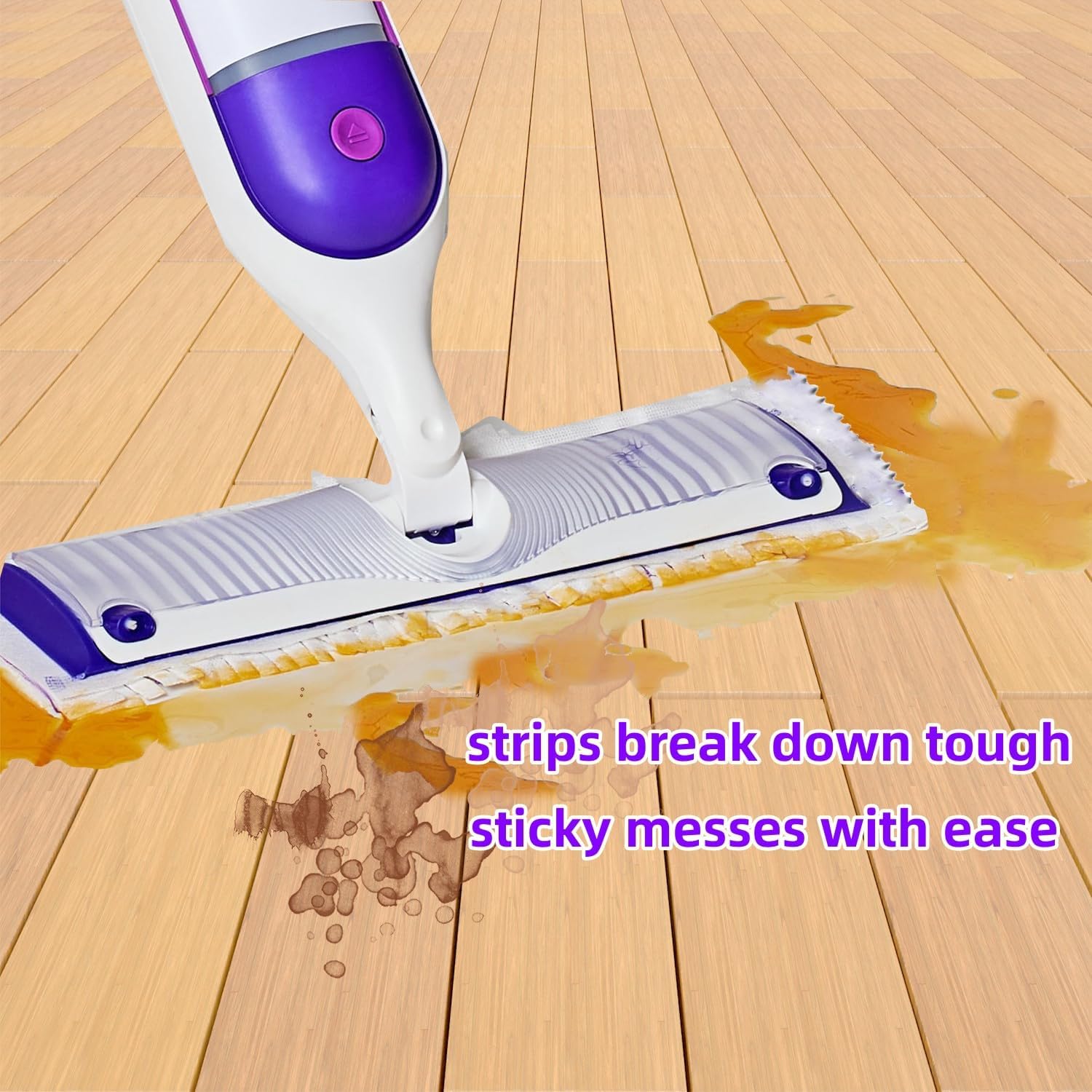 AWAYDD Disposable Mopping Pad Refills for PowerMop 25 Count Purple