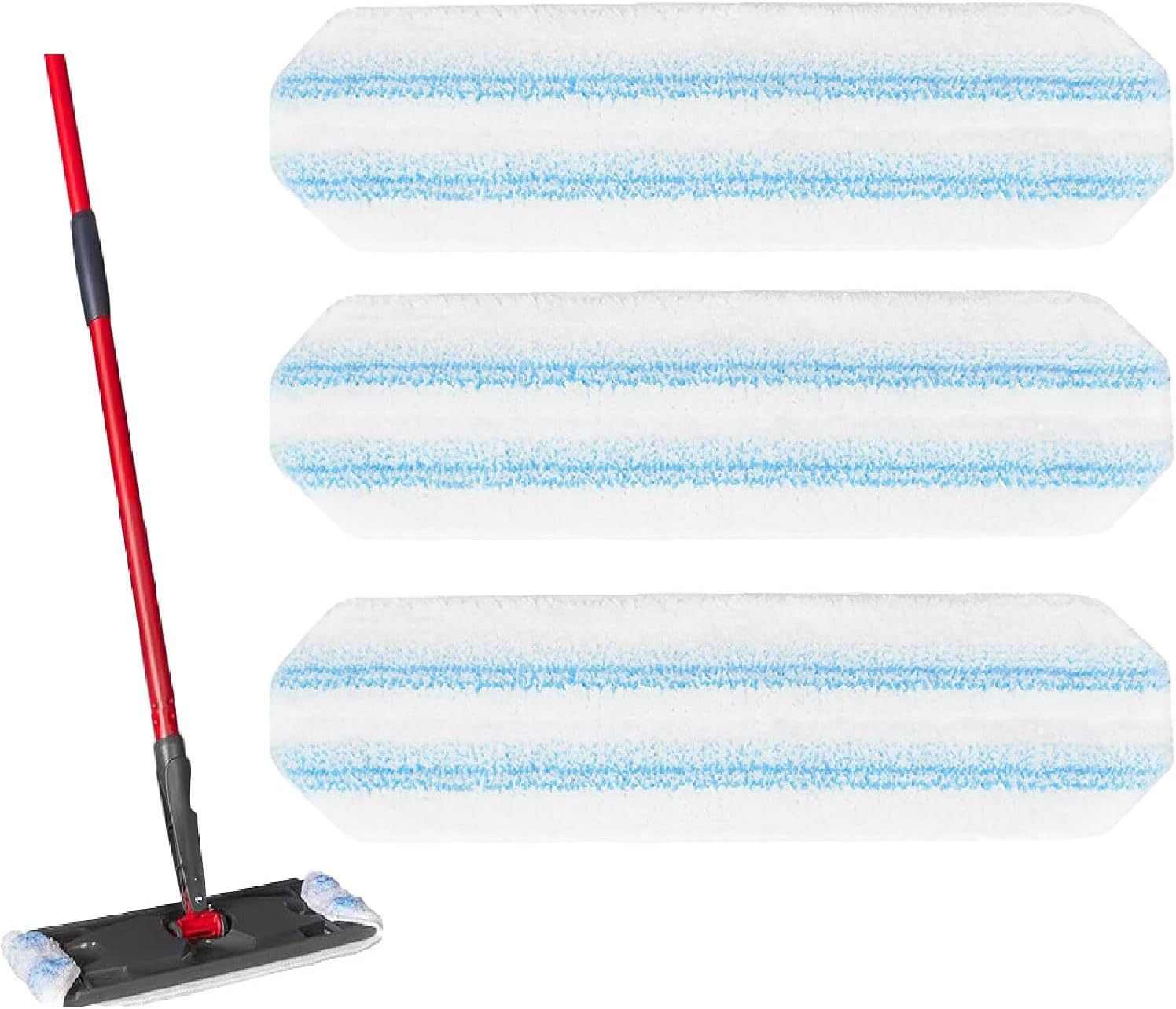 3-Pack Replacement Mop Pads for O-Cedar H2Pro Flat Mop System