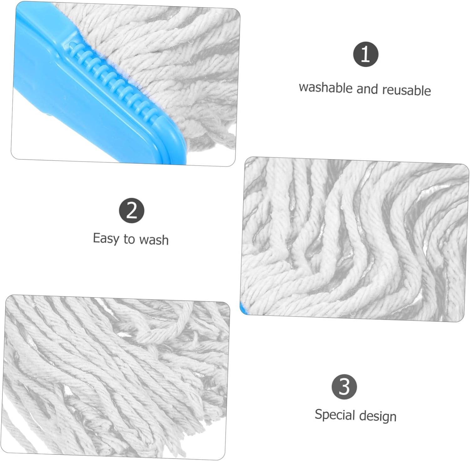 Reusable Mop Refill for Hardwood and Tile Floors