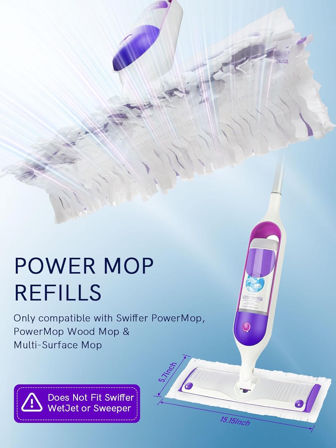 KLEANMAX 40 Count Power Mop Pad Refills