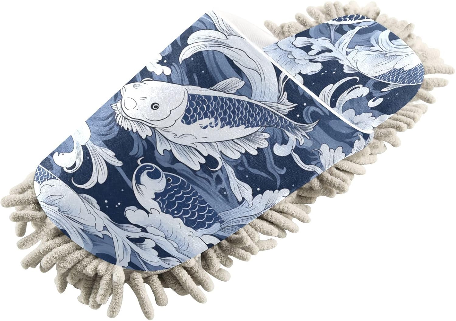 Bulletgxll Koi Fish Mopping Slippers - M Size