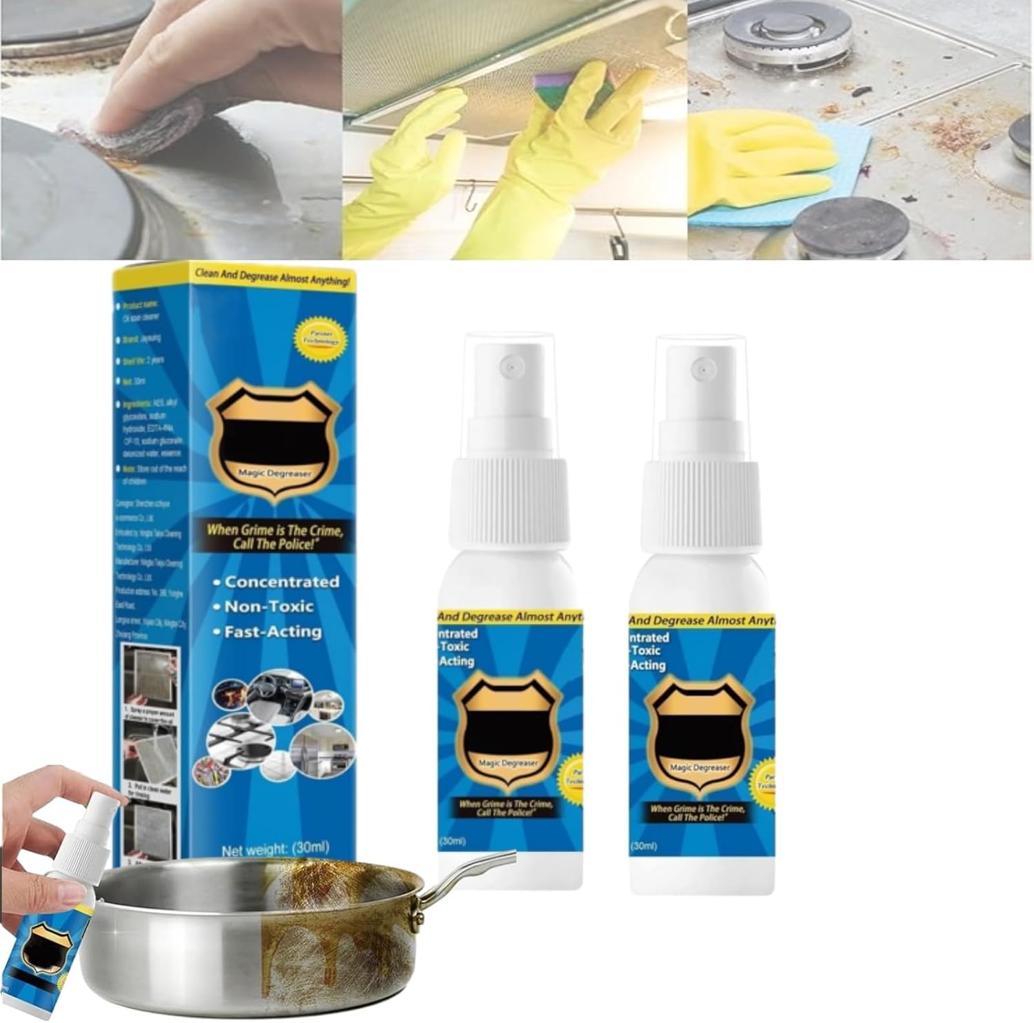 ZJIANHON Proemptli Magic Degreaser Spray 2PCS