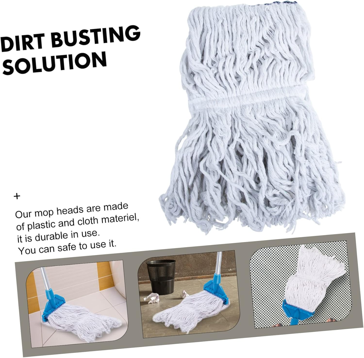 Microfiber Mop Head Washable Replacement Pad for Floor Cleaning
