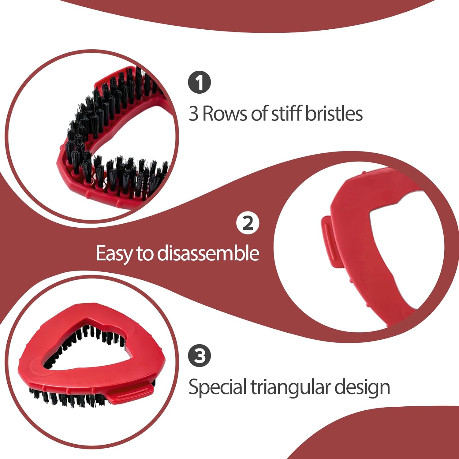 Spin Mop Scrub Brush Head 2 Pack for EasyWring 1-Tank System