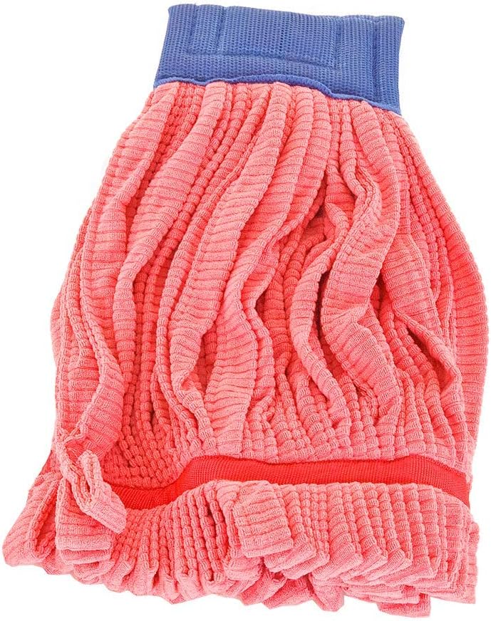 Arkwright Microfiber Tube Mop Head - Lint Free Heavy Duty 14 oz Red