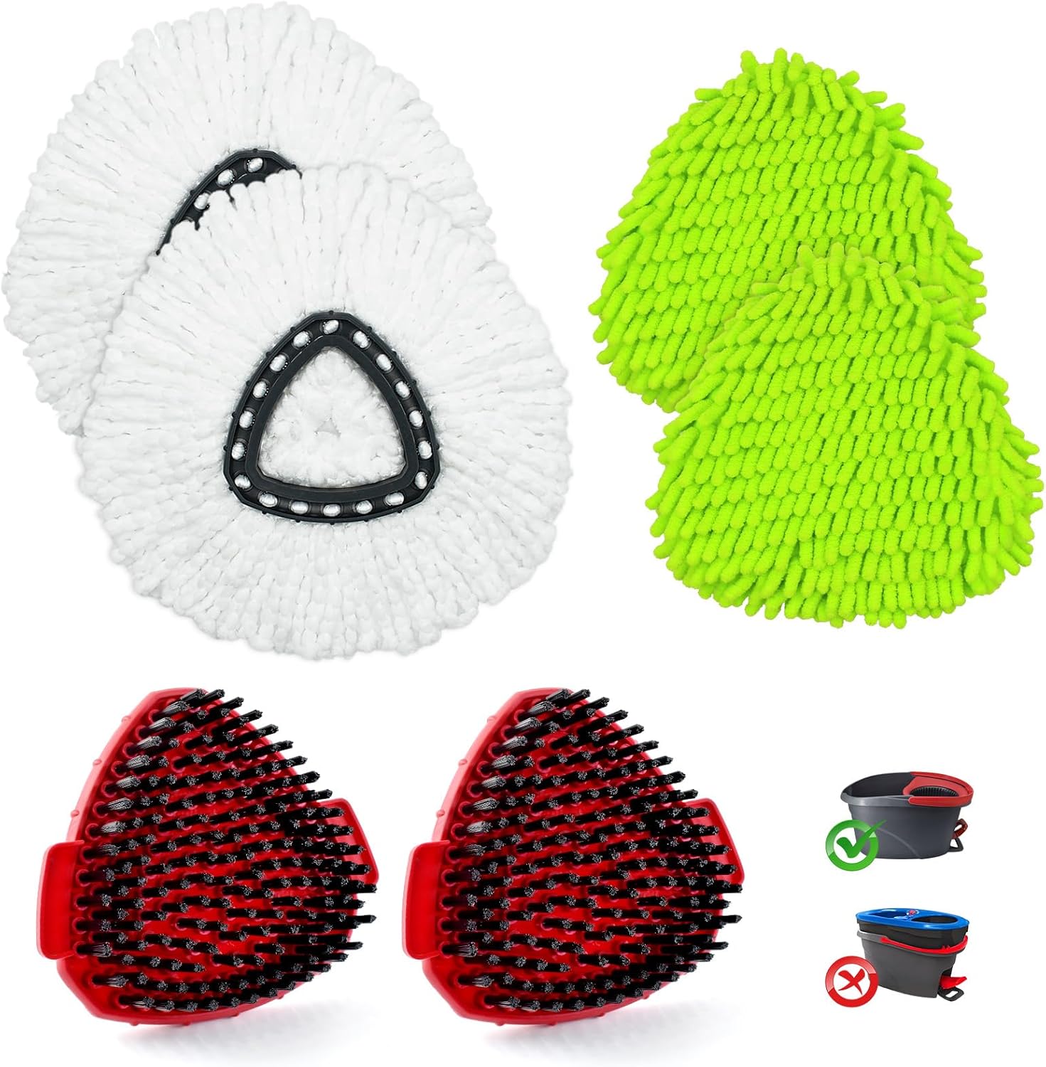 DLAIMI Spin Mop Replacement Heads for O Cedar EasyWring 1