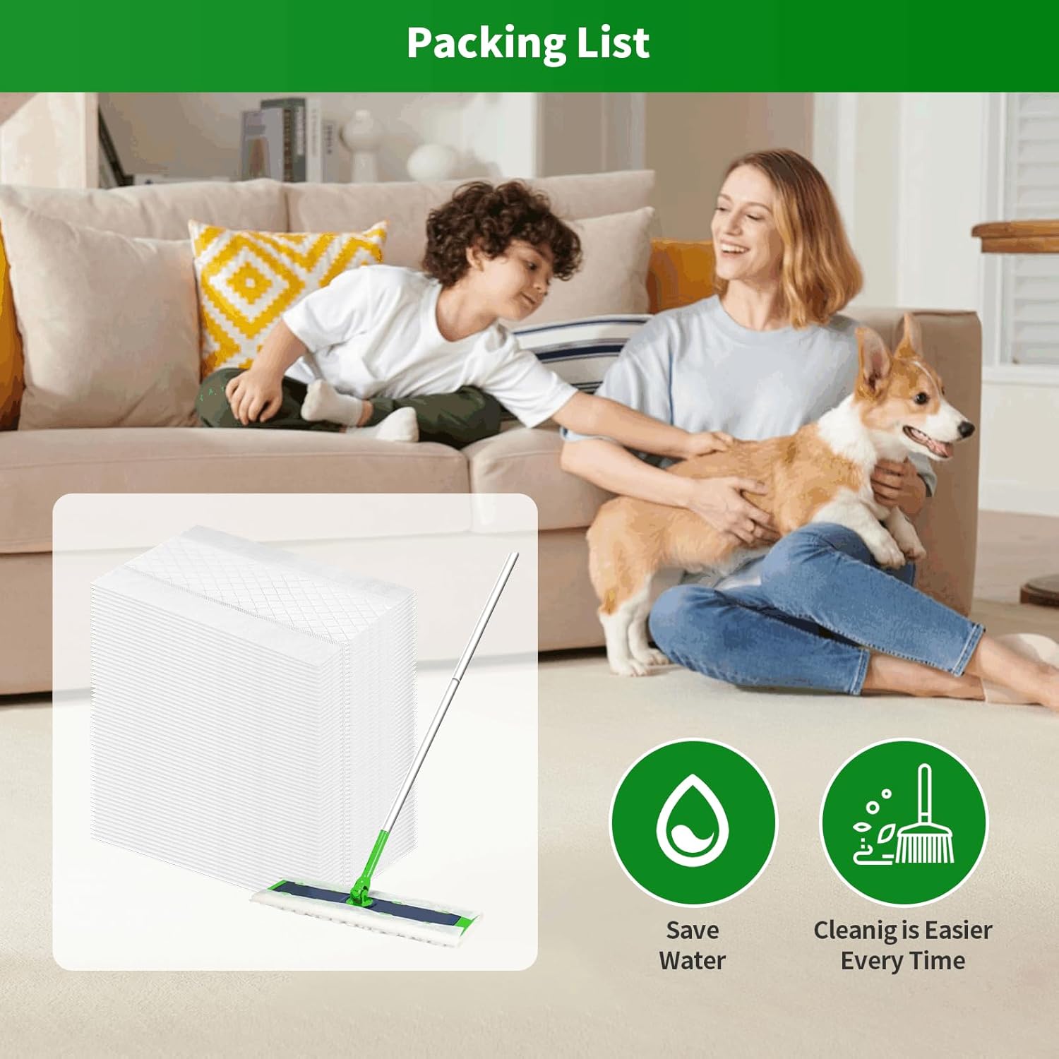 55 Count Heavy Duty Mop Refills for Swiffer XL