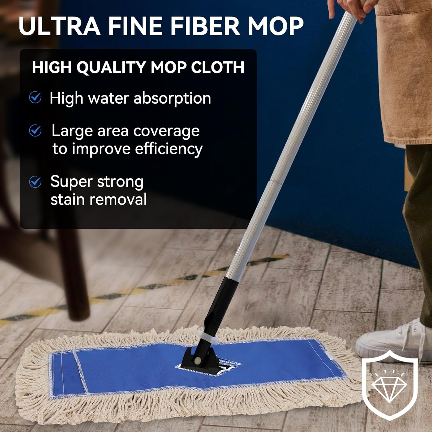 GreeSuit Commercial Microfiber Mop Pad Refill 24x5