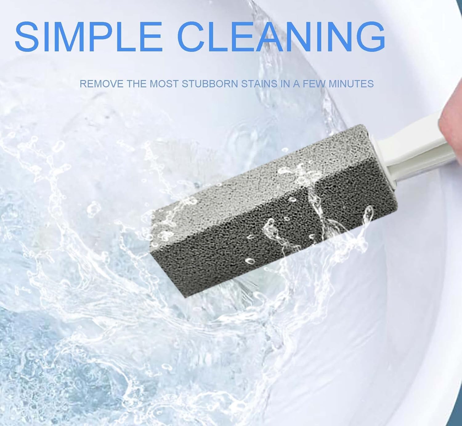 Eksjua 8 Pack Pumice Stone Toilet Cleaner with Handle 1