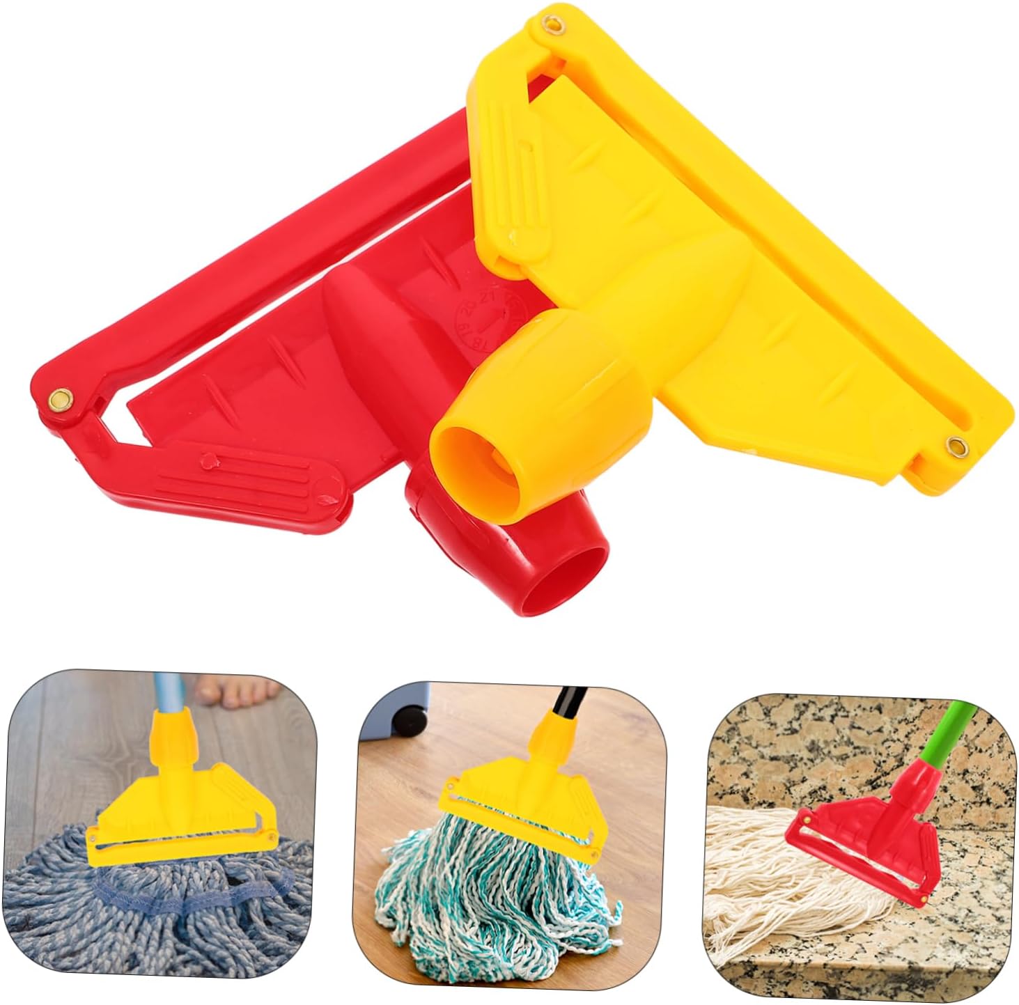 2pcs Detachable Mop Clips with Secure Locking Mechanism