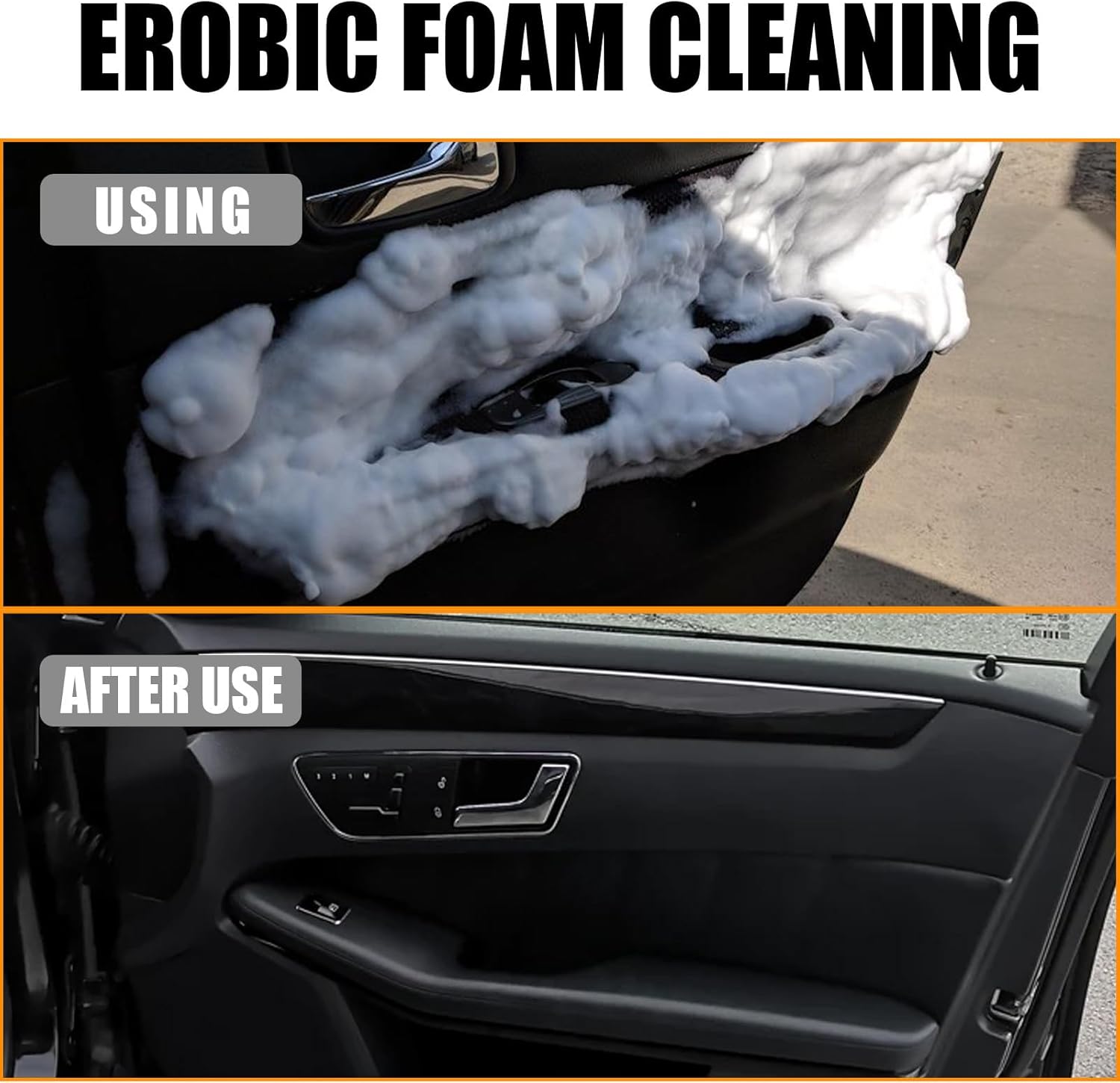 Aozonyoi Peony Car Interior Foam Cleaner 4 Pack