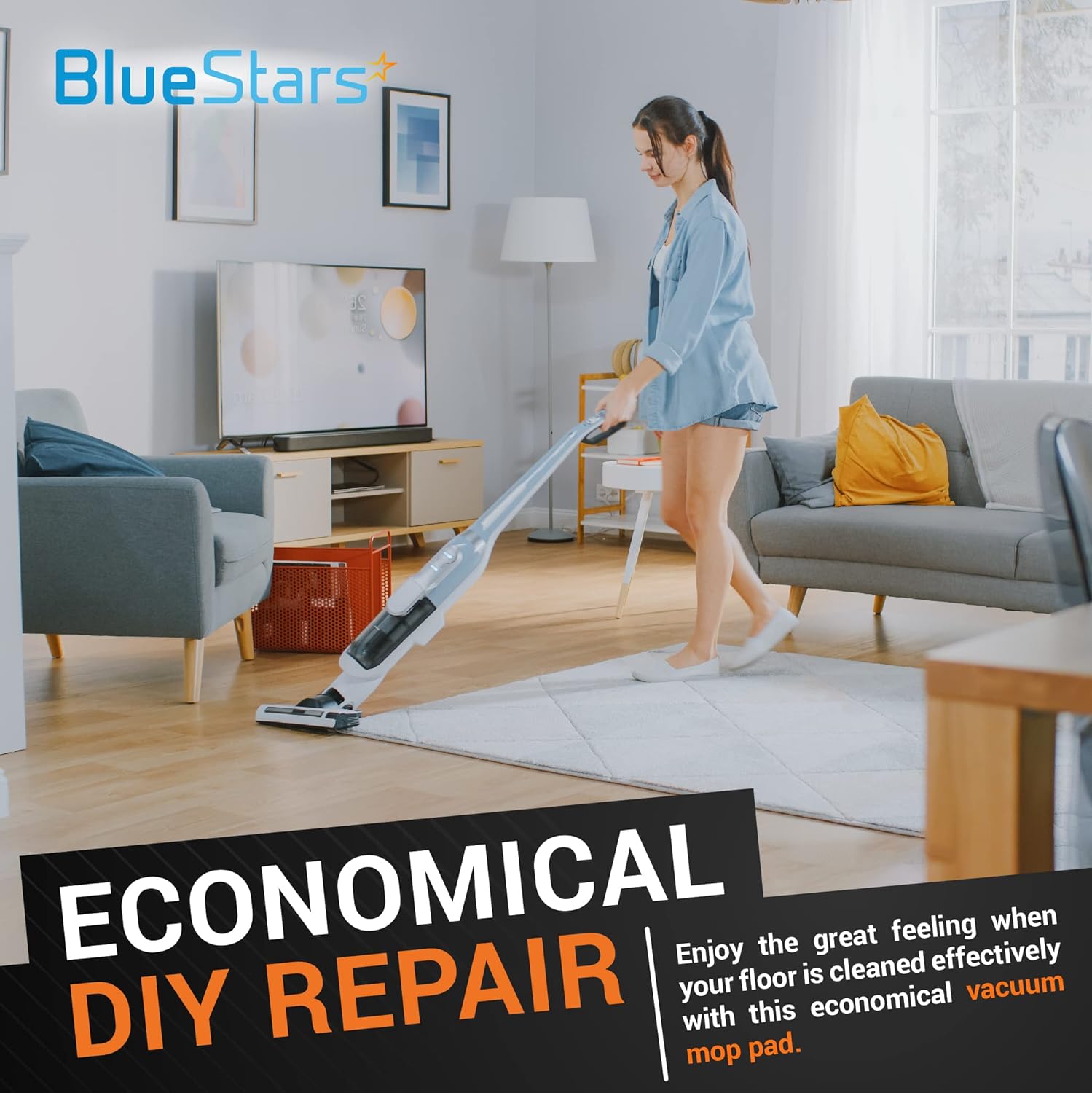 BlueStars 12-Pack Spinwave Mop Pads for Bissell 2039A
