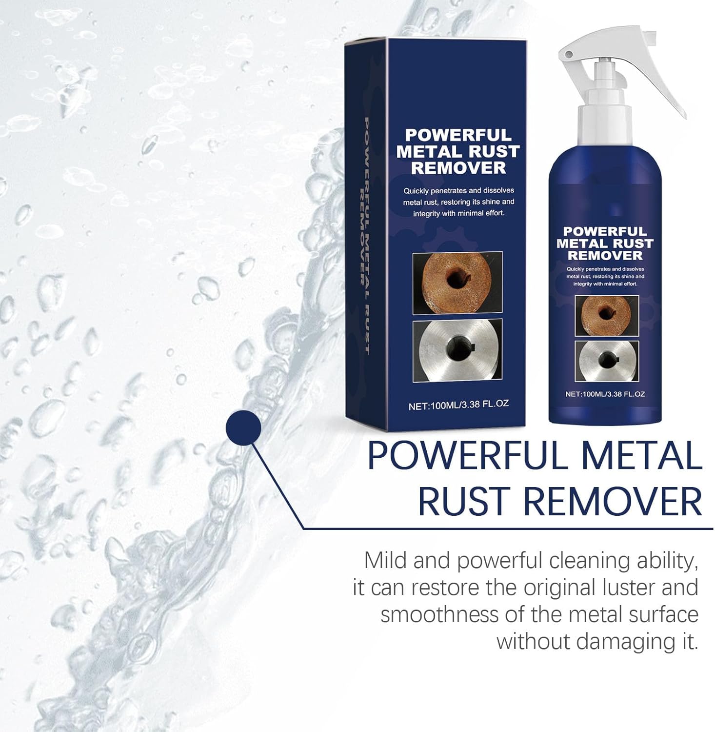 QCHIAN 2024 Rust Remover Spray 100ml 2pcs