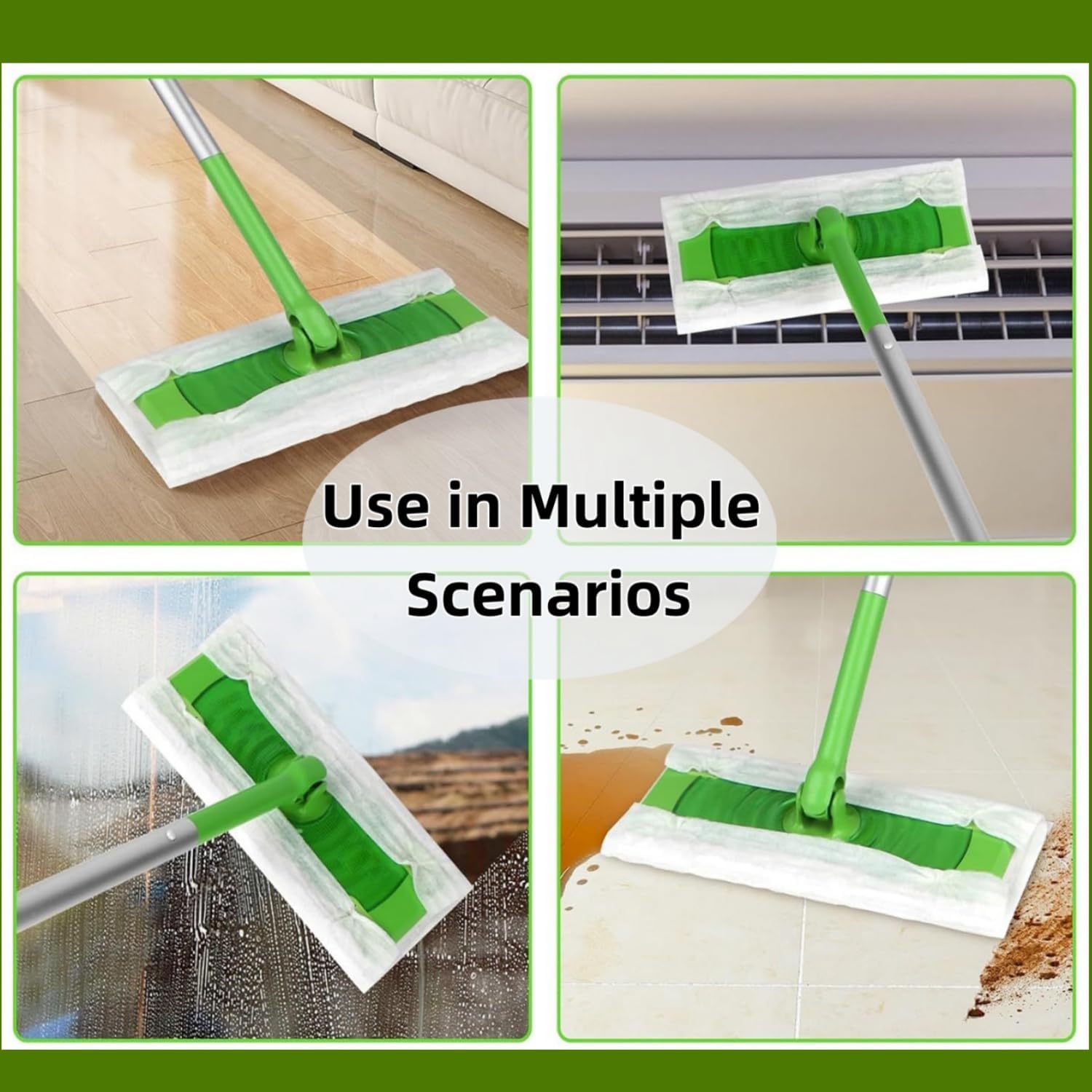 SUZZYVINE Dry Mop Refill Pads 787x1181 50 Count for Swiffer
