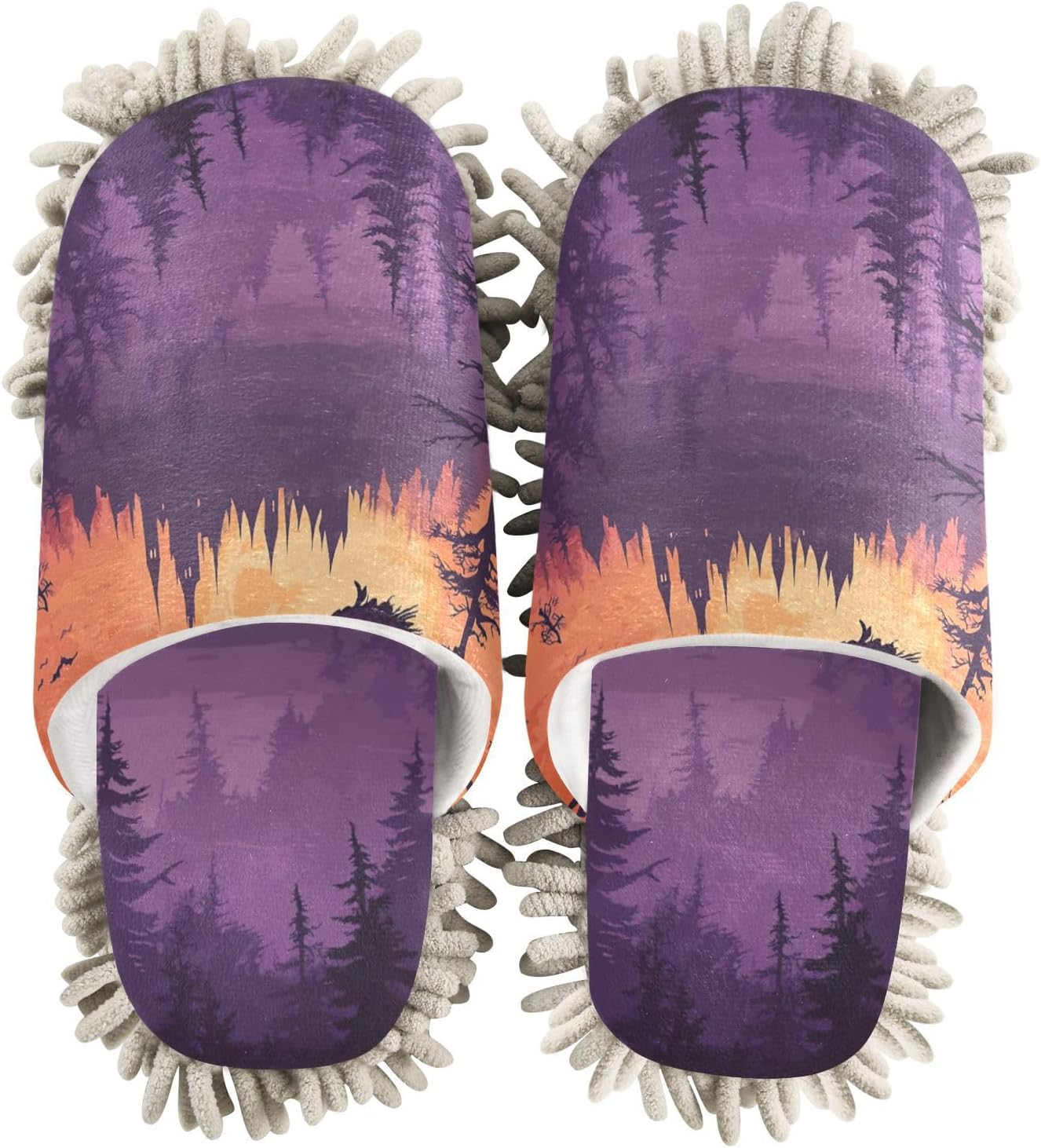 FLildon Microfiber Cleaning Slippers Halloween Witch Size L