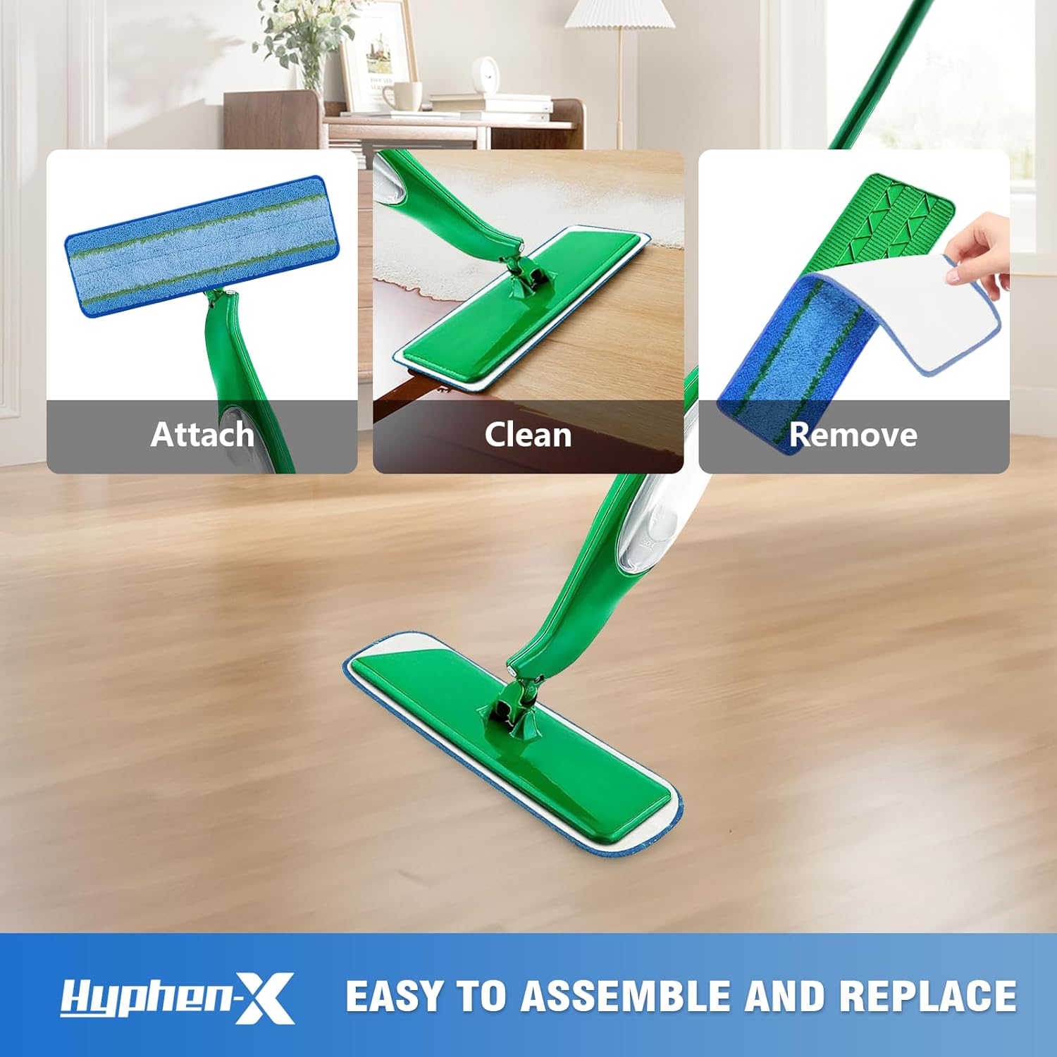 12 Pack Microfiber Mop Pads for Libman Freedom Spray Mop