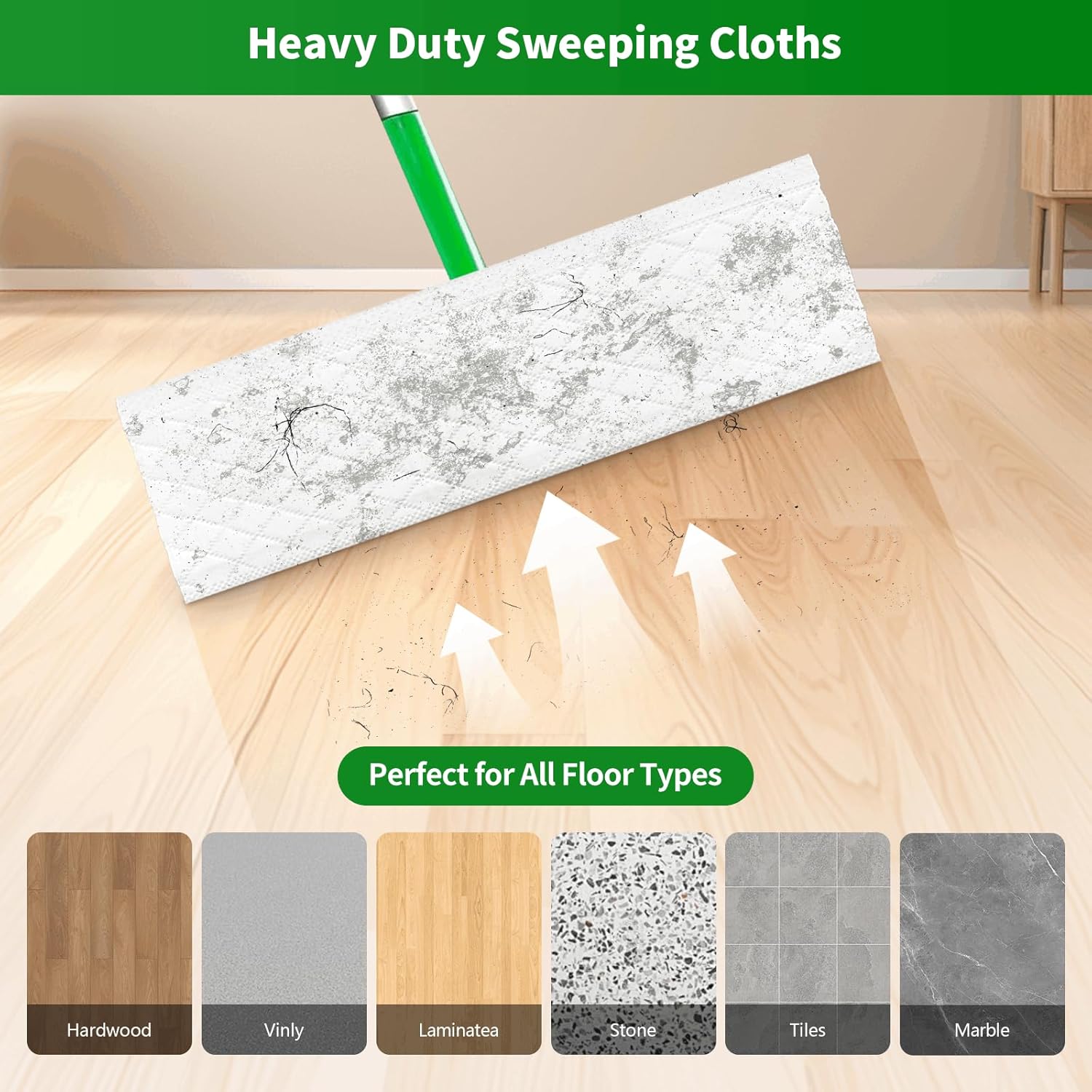 55 Count Heavy Duty Mop Refills for Swiffer XL
