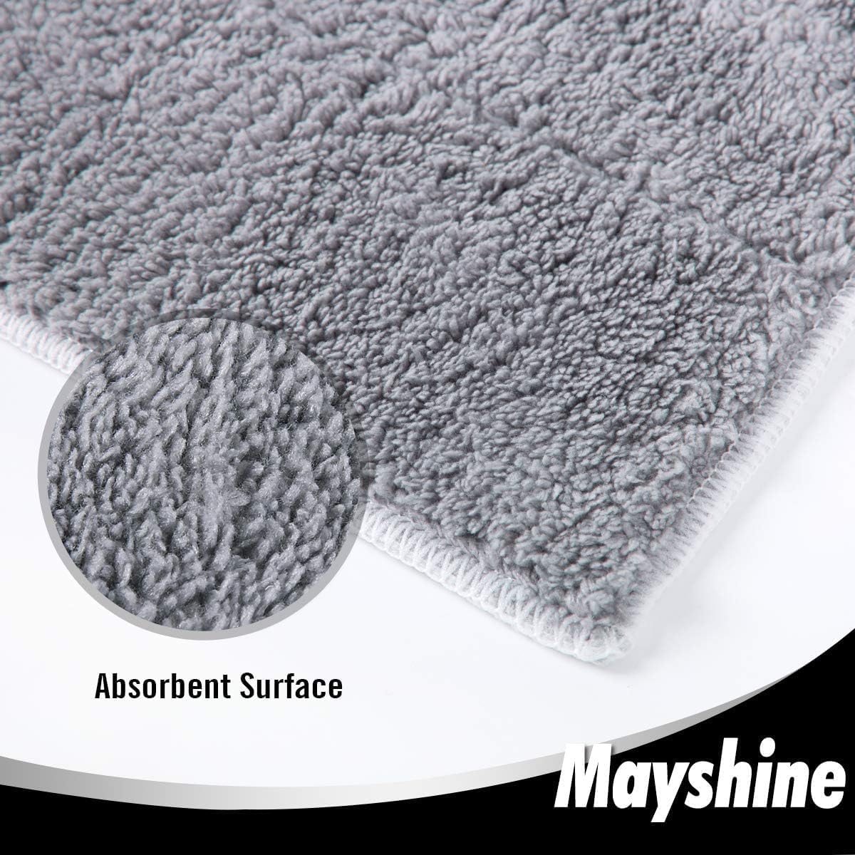 MAYSHINE 12 Pack Microfiber Head Flip Mop Refills