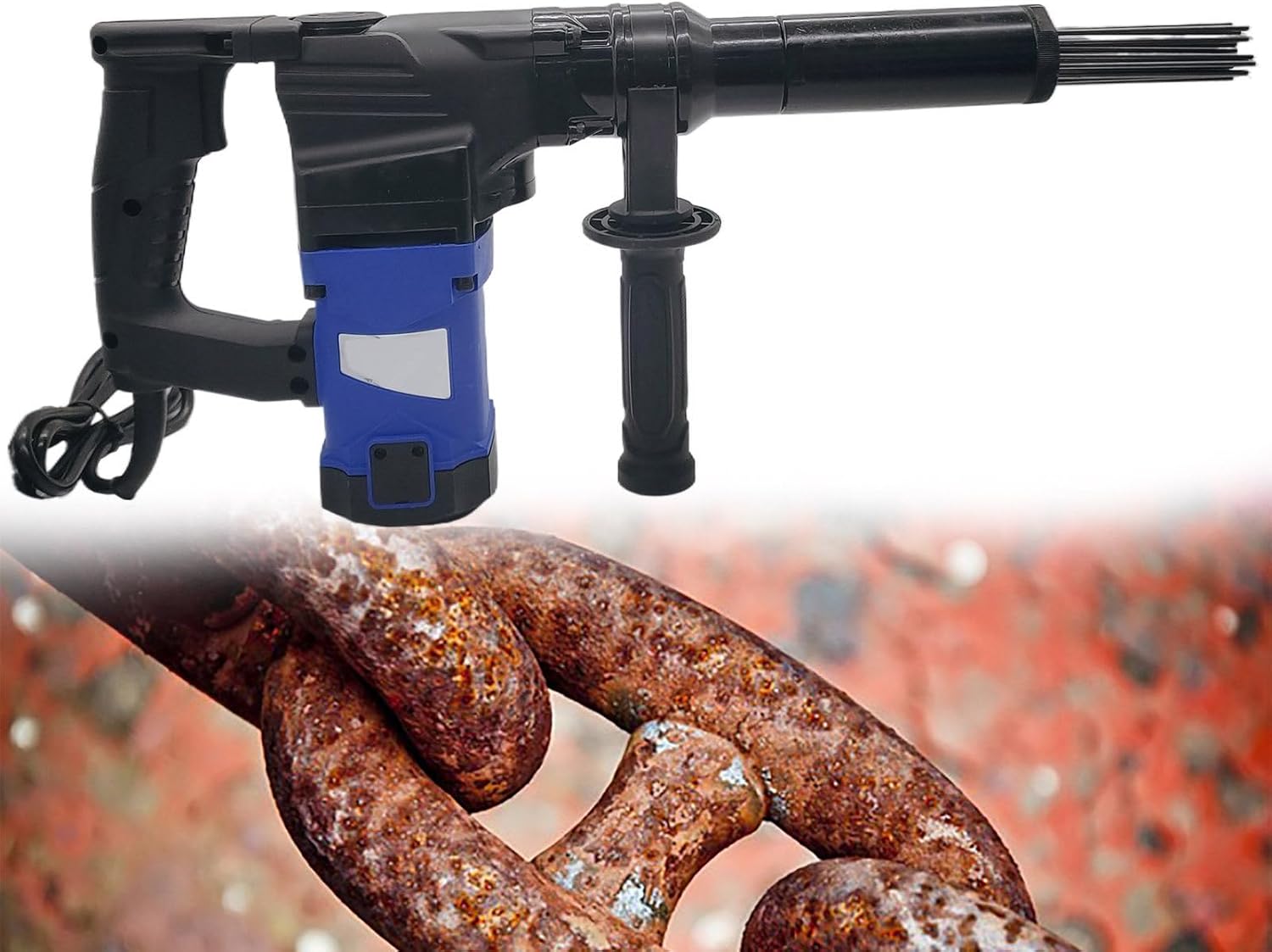 1100W Electric Needle Scaler with 4500bpm for Rust Removal