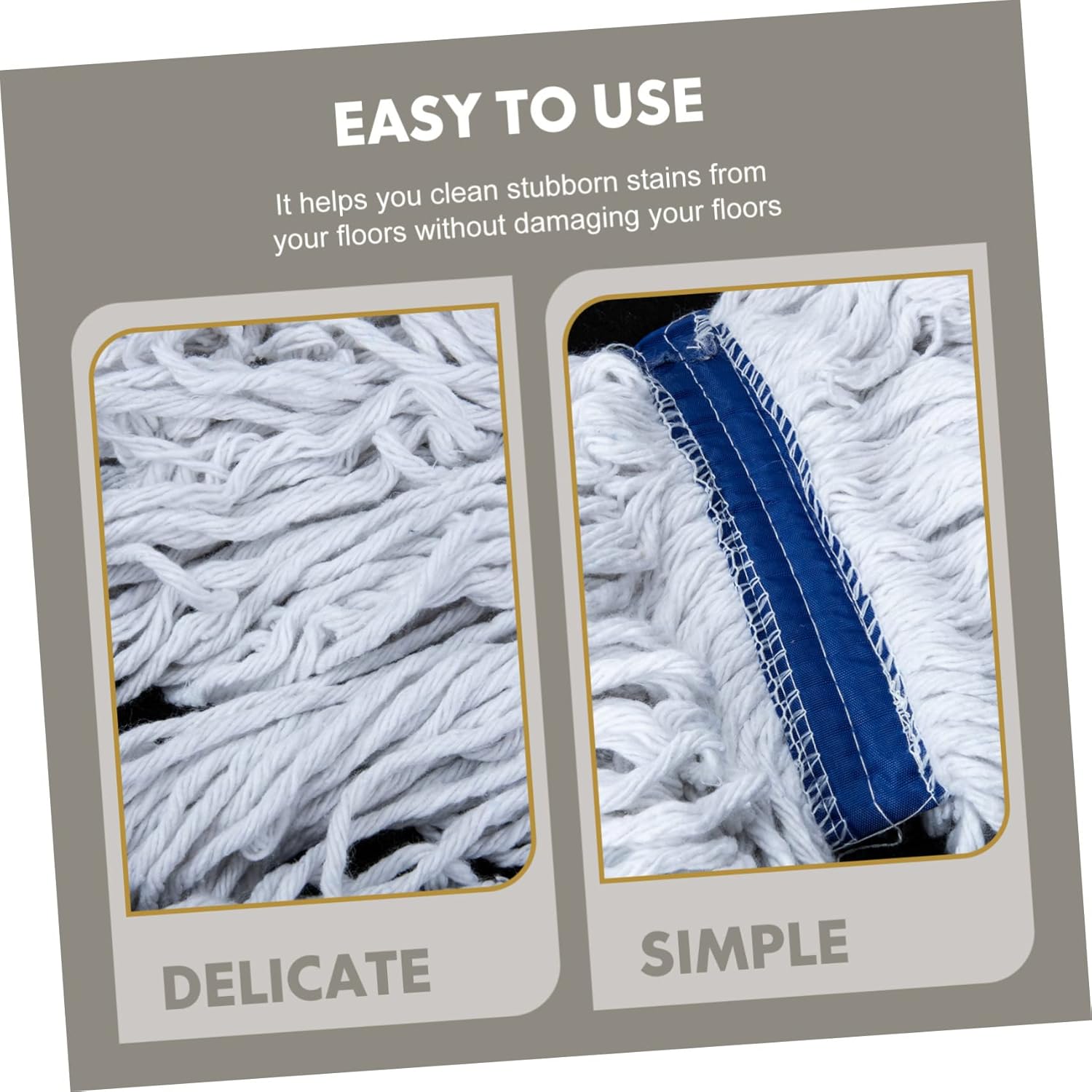 Microfiber Mop Head Washable Replacement Pad for Floor Cleaning