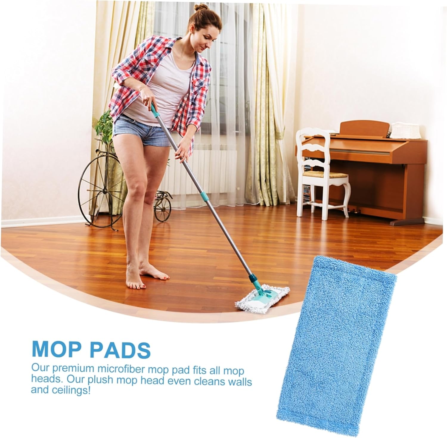 Microfiber Mop Head for Heavy Duty Cleaning