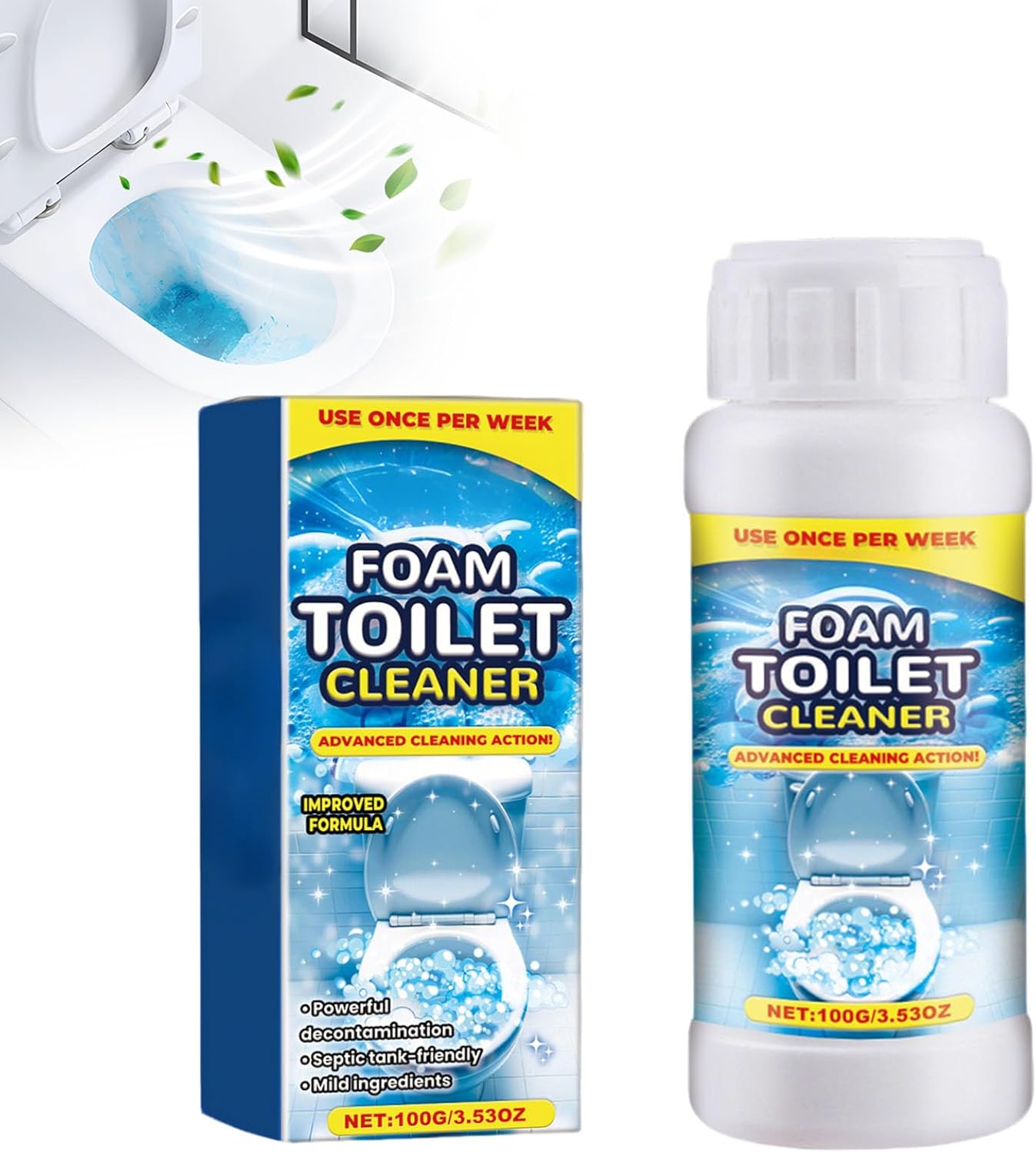 2025 Upgraded Foam Toilet Cleaner for Deep Cleaning